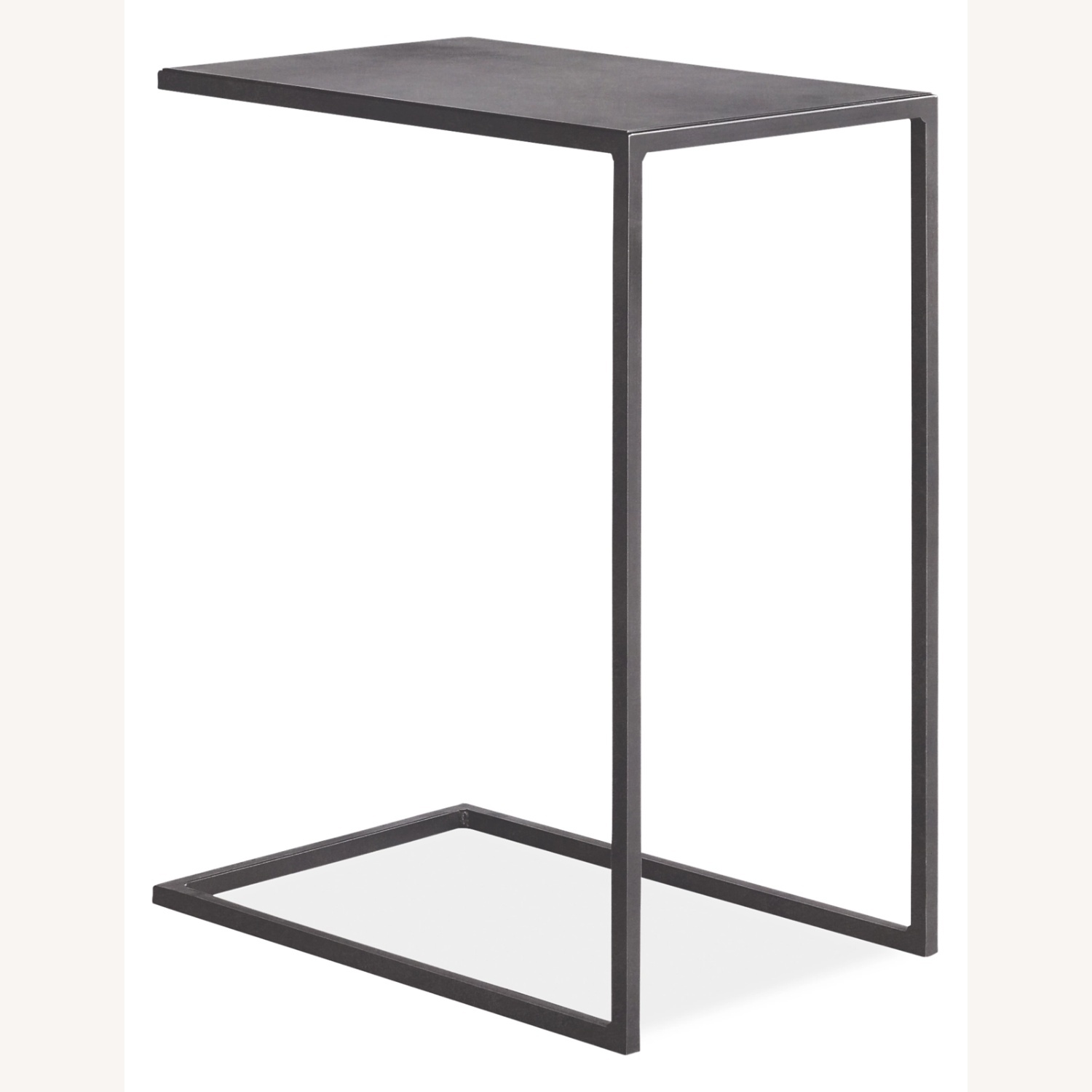 Room & Board Slim C-shaped Table in Natural Steel - image-7