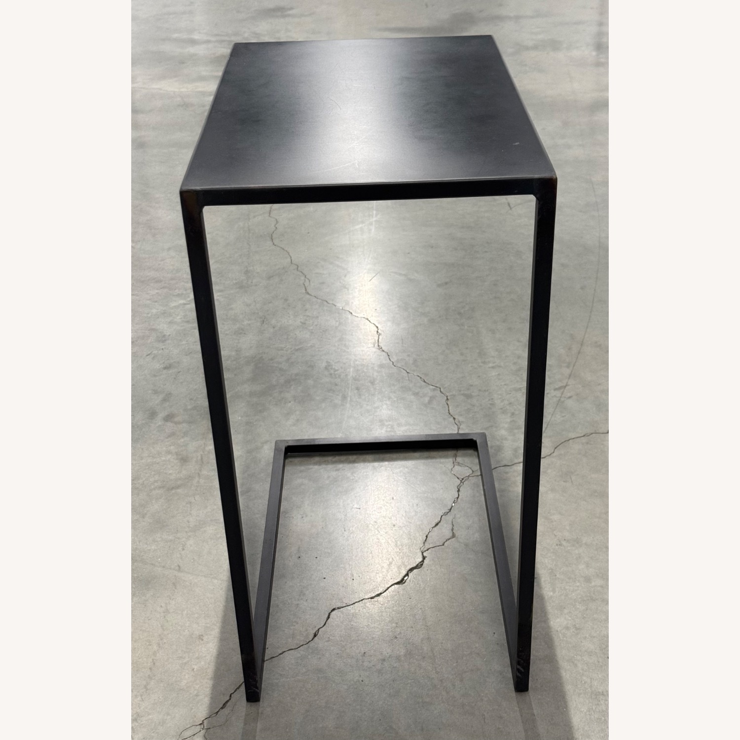 Room & Board Slim C-shaped Table in Natural Steel - image-3