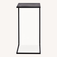 Room & Board Slim C-shaped Table in Natural Steel