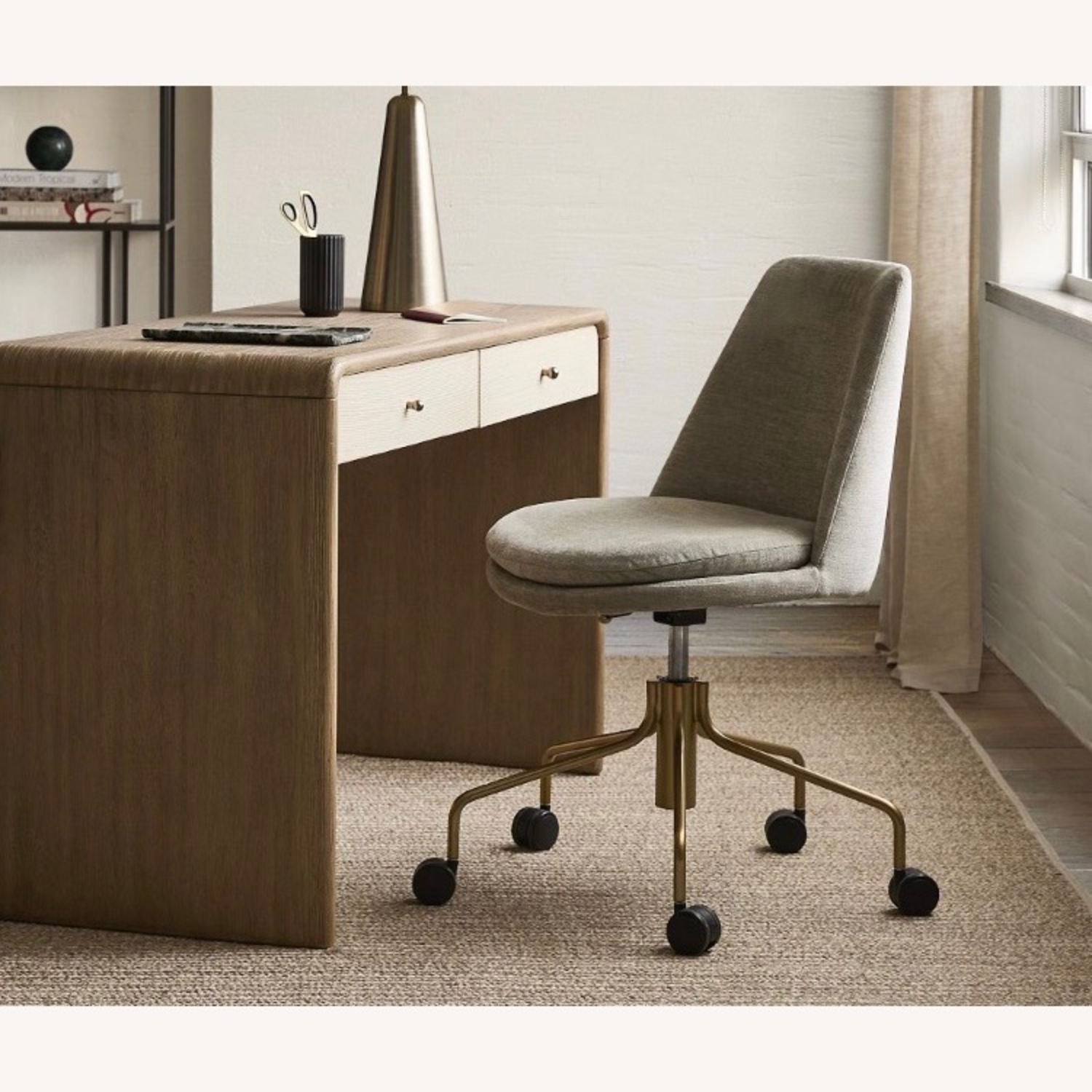West Elm Swivel Office Chair - image-2
