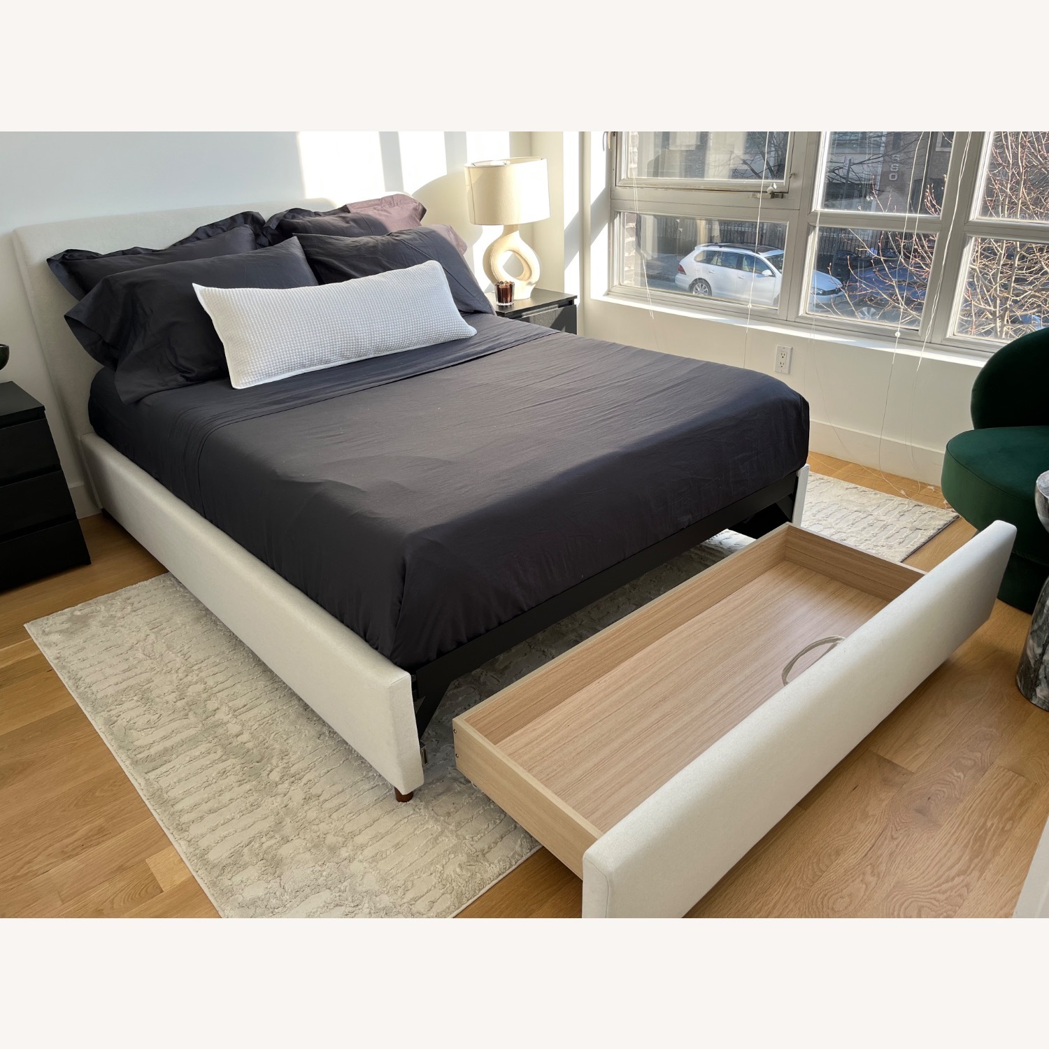 Silk & Snow, Bed Frame with Storage, Cloud - image-10