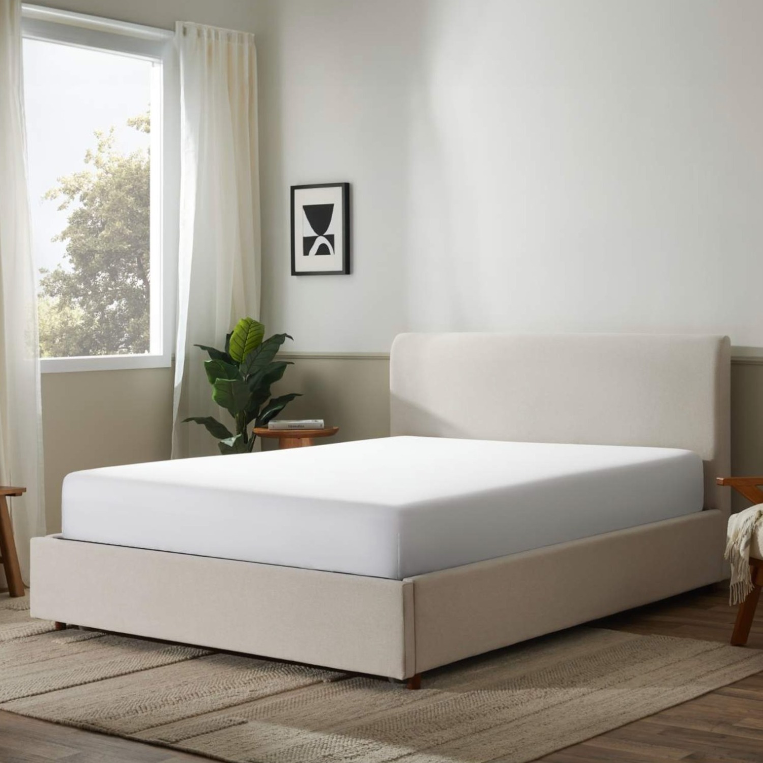 Silk & Snow, Bed Frame with Storage, Cloud - image-2