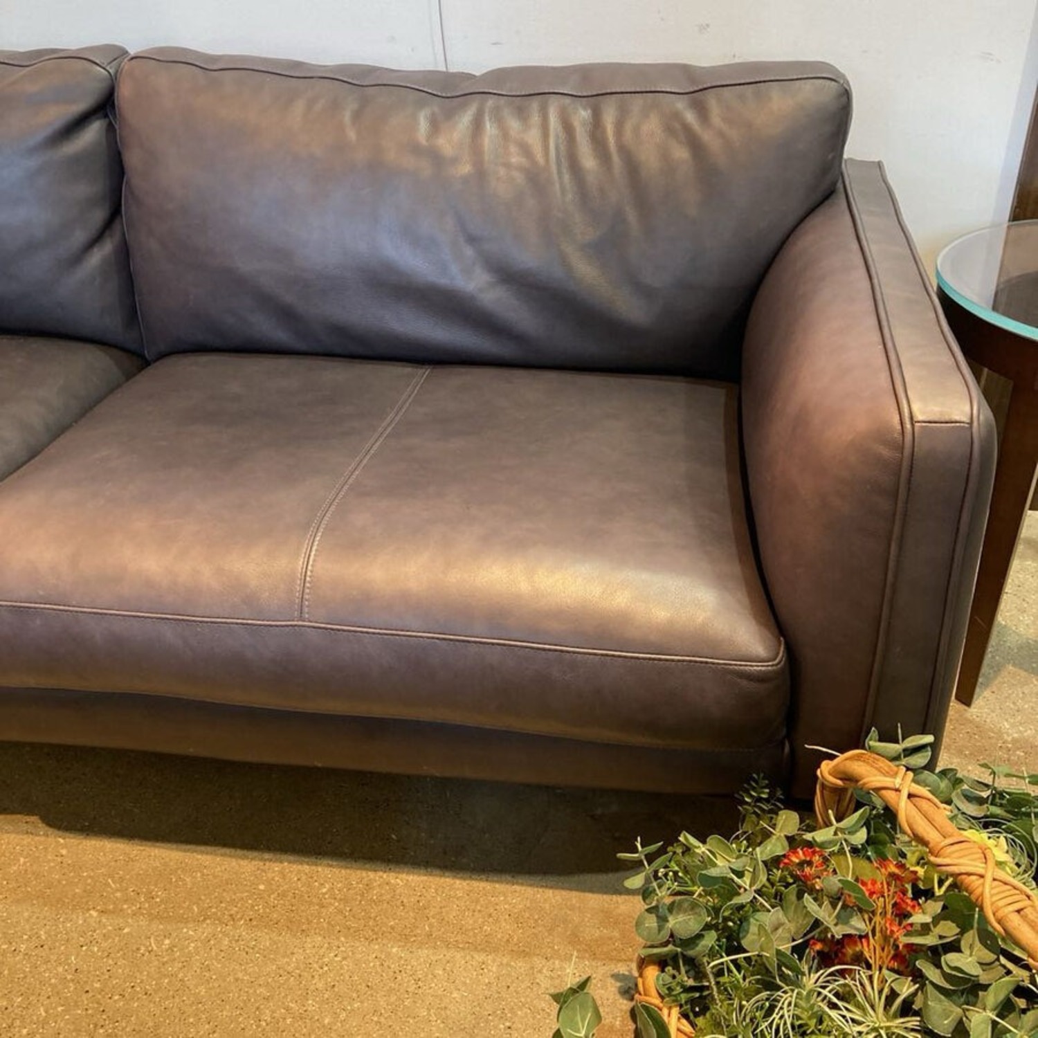 Copenhagen Italian Leather Empire Sofa - image-3