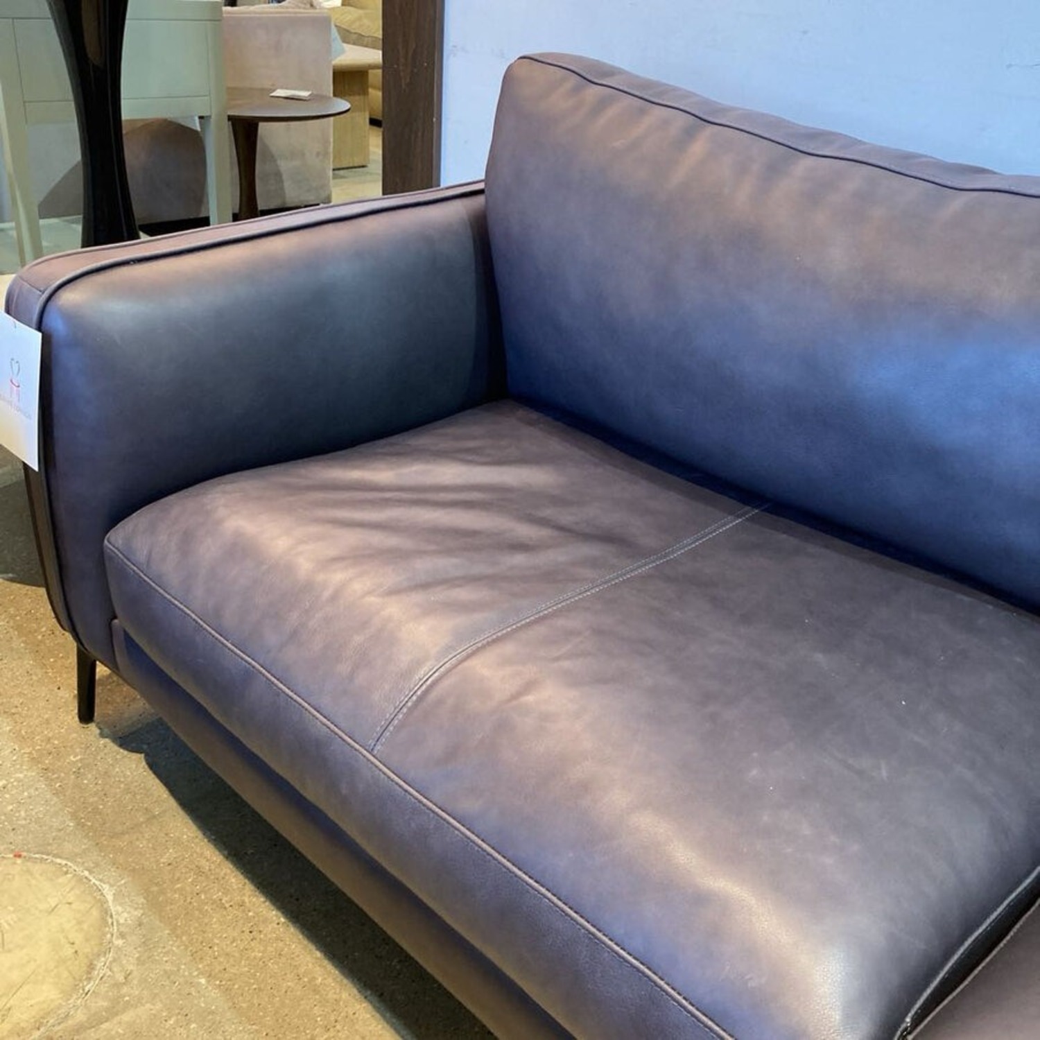 Copenhagen Italian Leather Empire Sofa - image-4