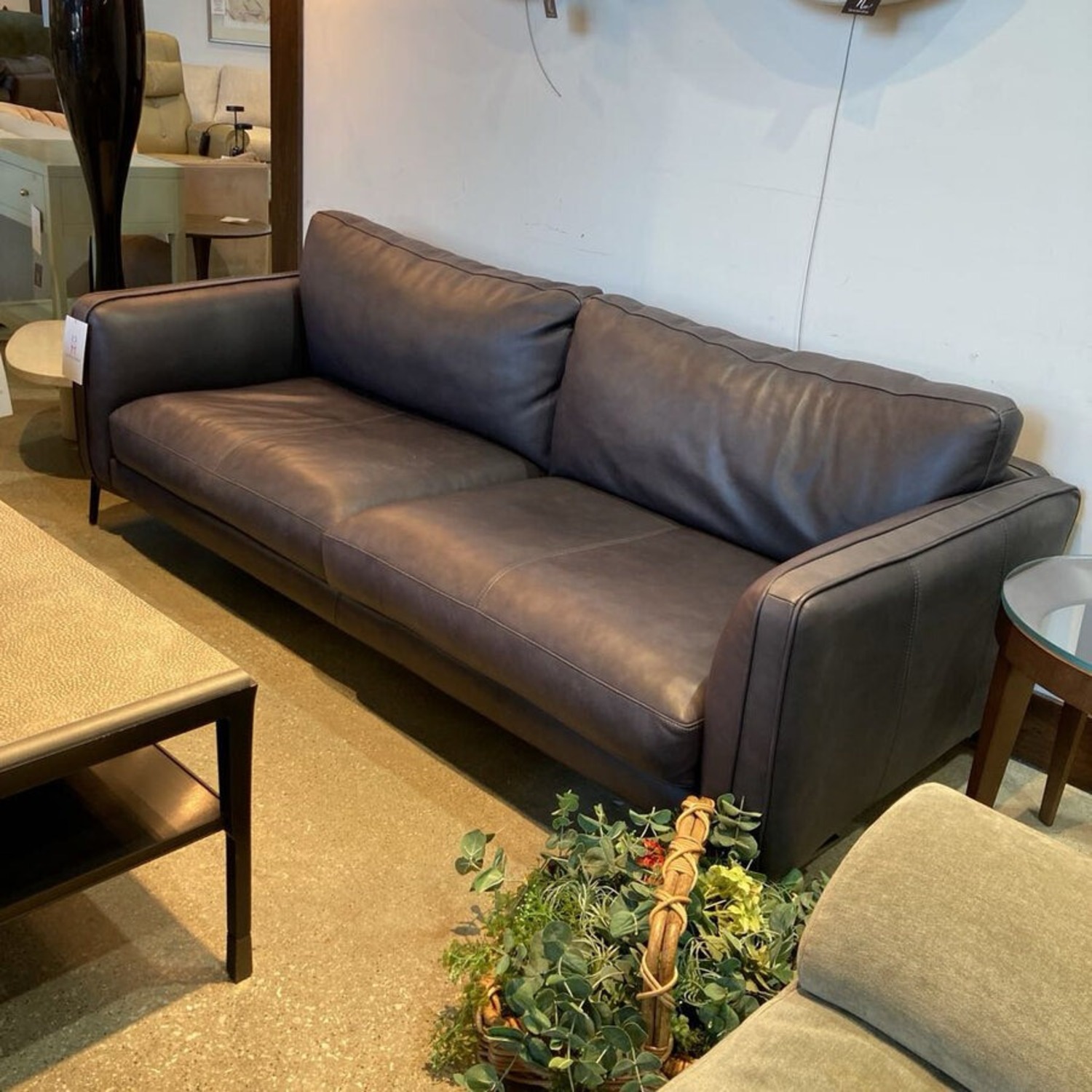 Copenhagen Italian Leather Empire Sofa - image-2