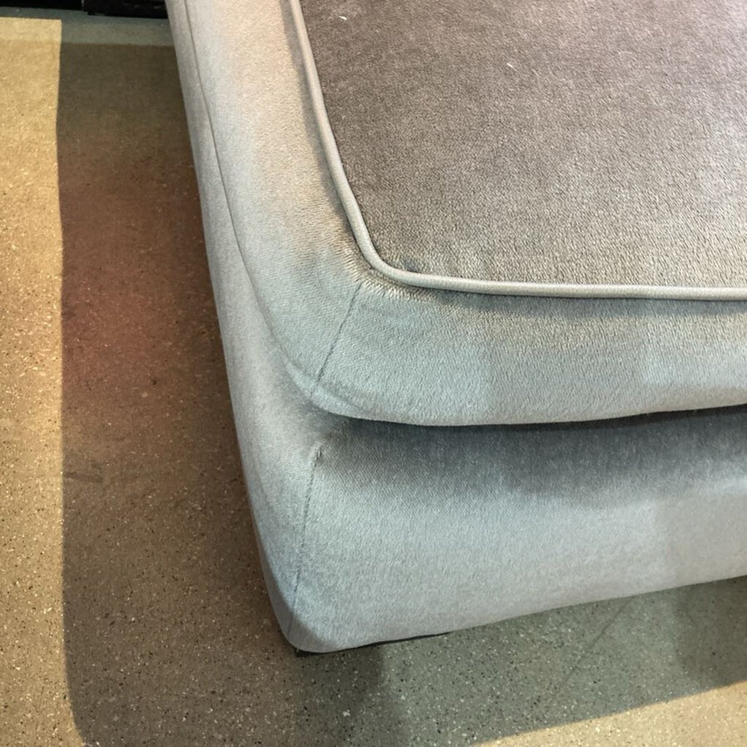 A. Rudin Custom Velvet Down-Filled Sectional - image-10