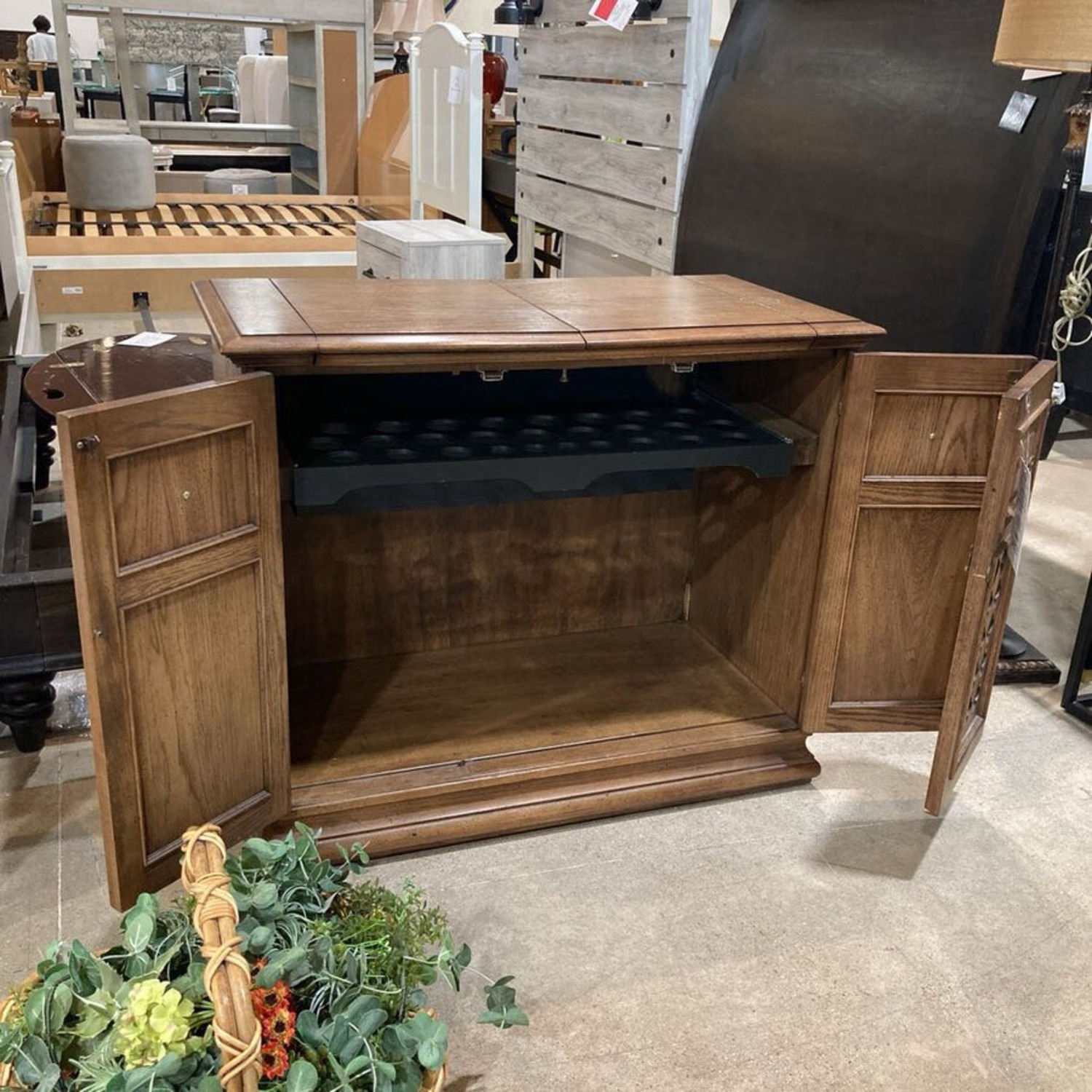 Mid-Century Flip Top Server Buffet - image-2