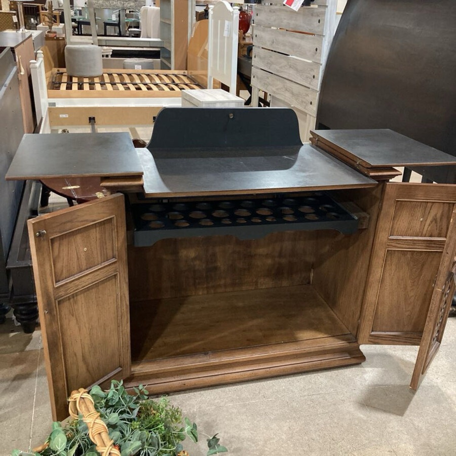 Mid-Century Flip Top Server Buffet - image-3