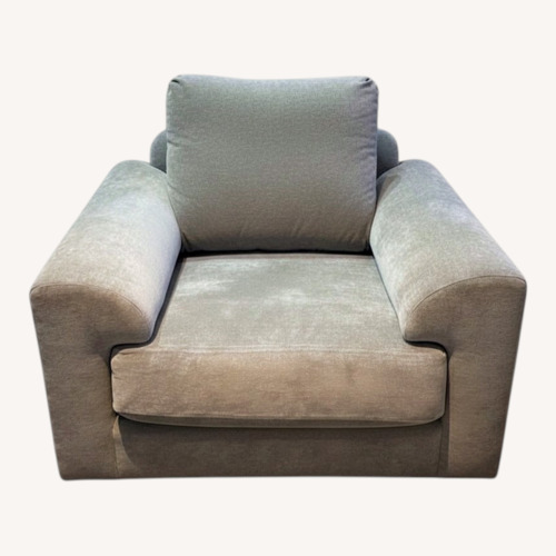 Used Custom Chenille Sofa Lounge Chair for sale on AptDeco