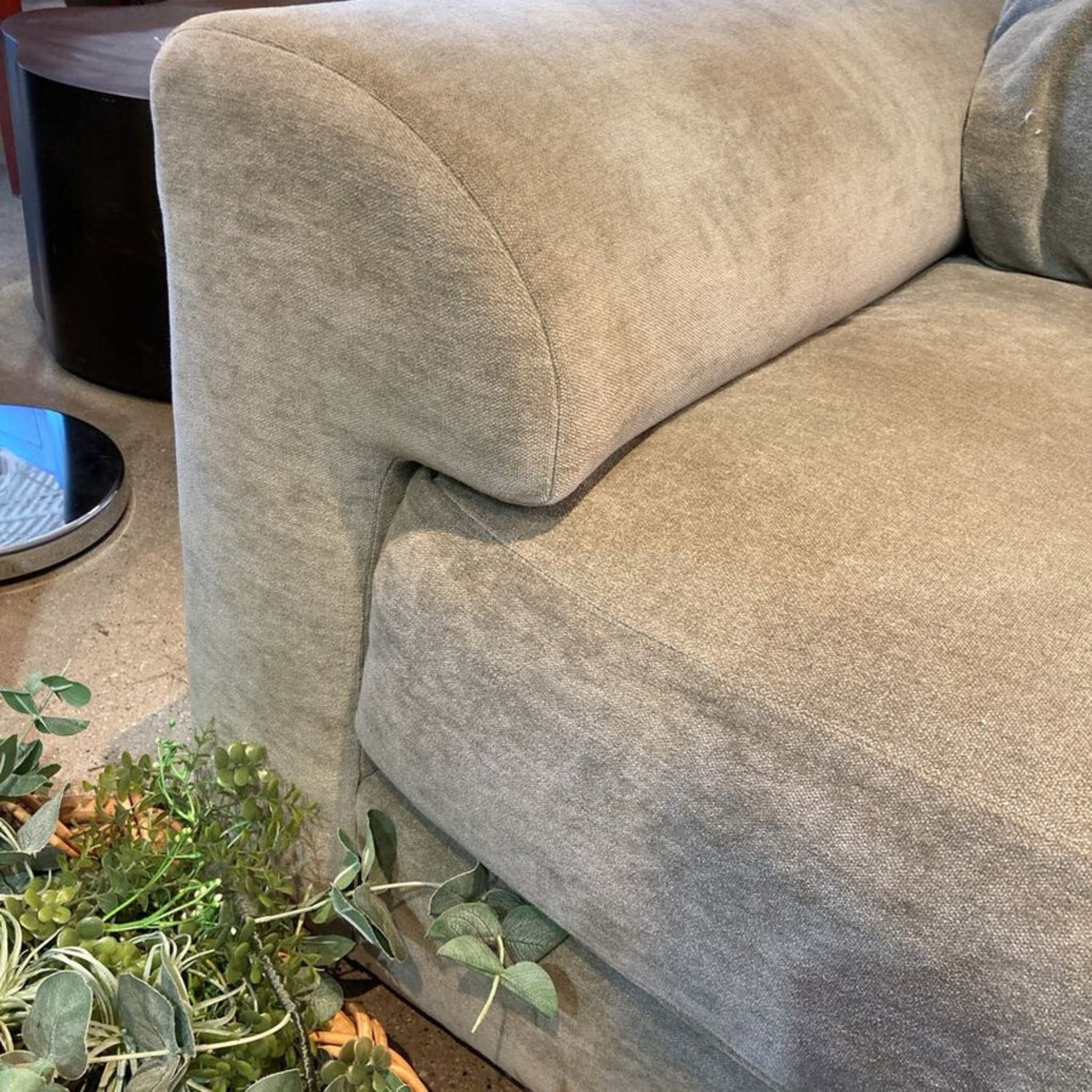 Custom Chenille Sofa Lounge Chair - image-7