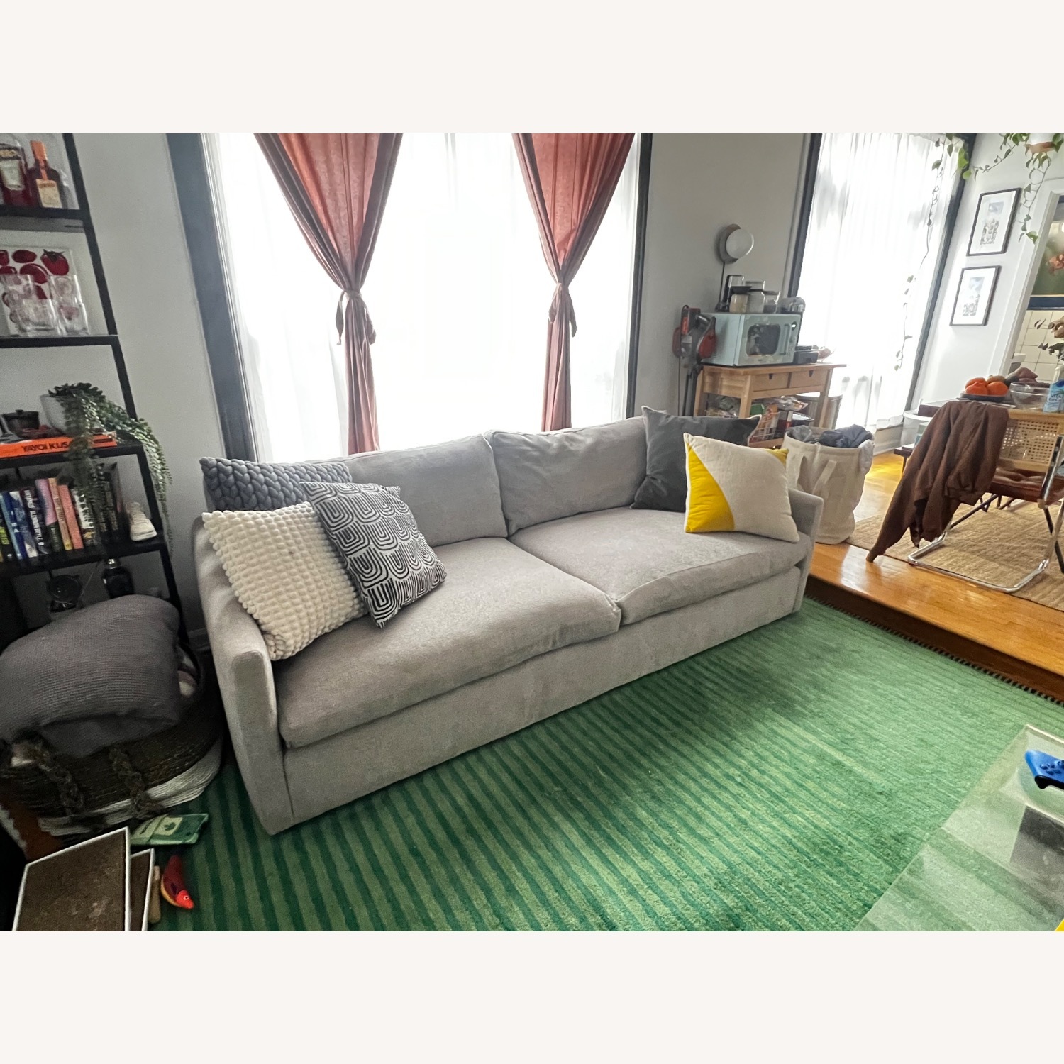 Arhaus Kipton Light Gray Fabric 2 Seater Sofa - image-8