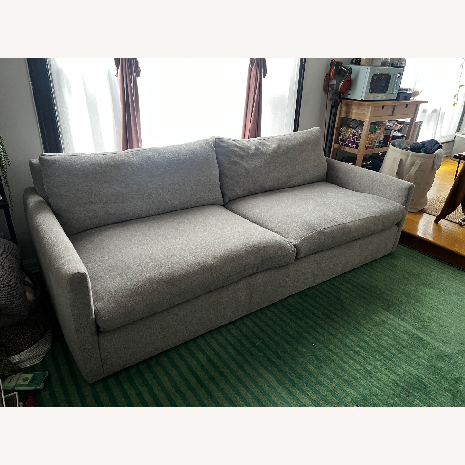 Arhaus Kipton Light Gray Fabric 2 Seater Sofa - image-11