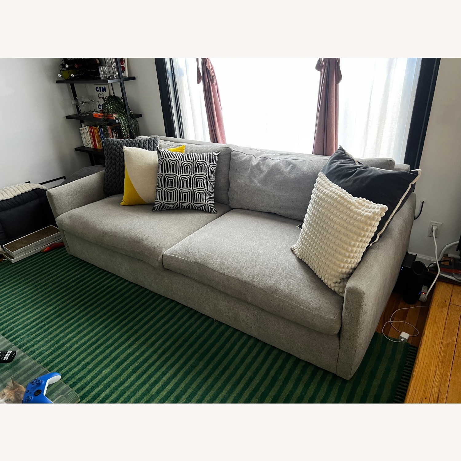 Arhaus Kipton Light Gray Fabric 2 Seater Sofa - image-2