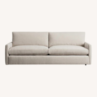Arhaus Kipton Light Gray Fabric 2 Seater Sofa