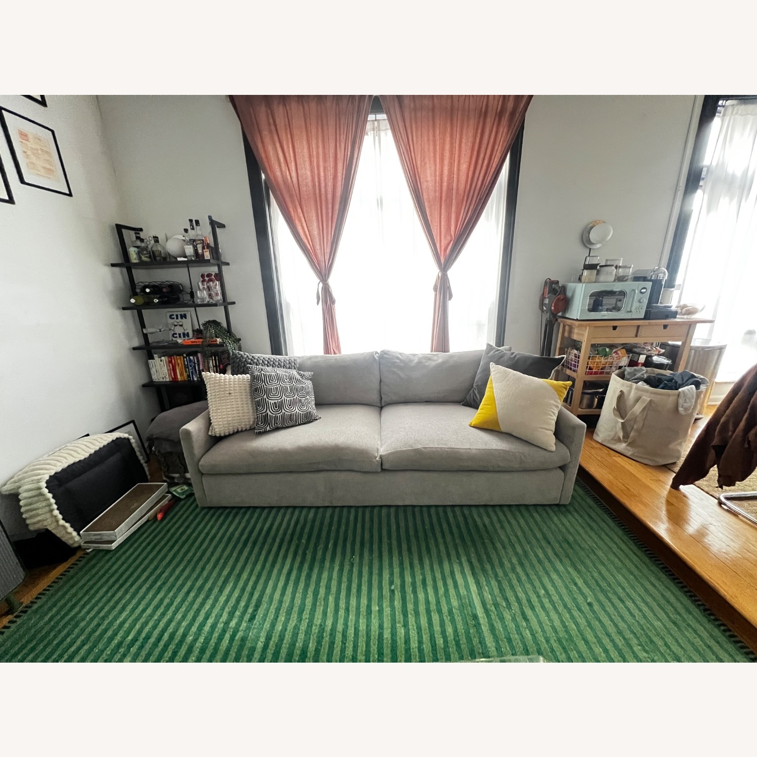 Arhaus Kipton Light Gray Fabric 2 Seater Sofa - image-7