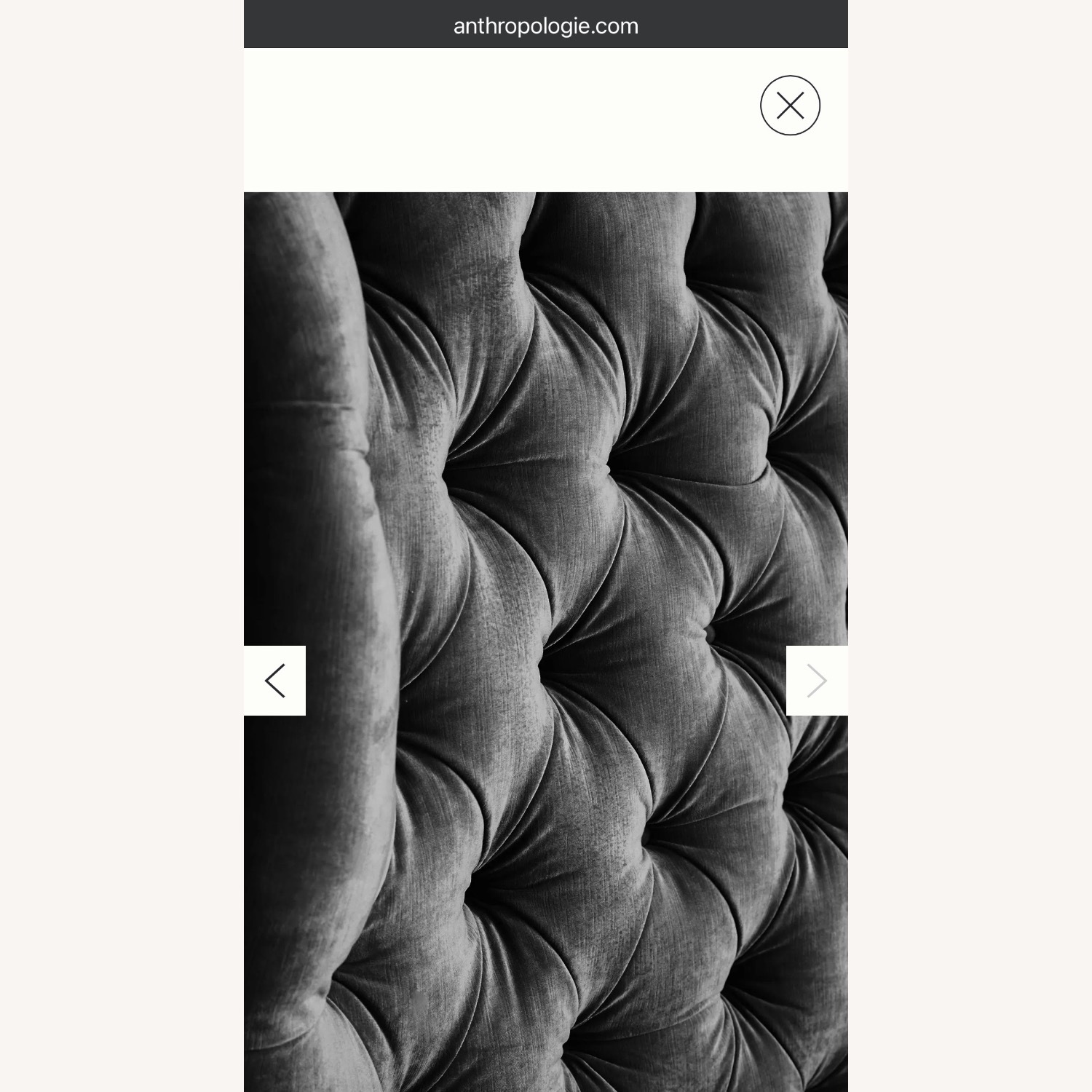 Anthropologie Black Velvet Headboard - image-4