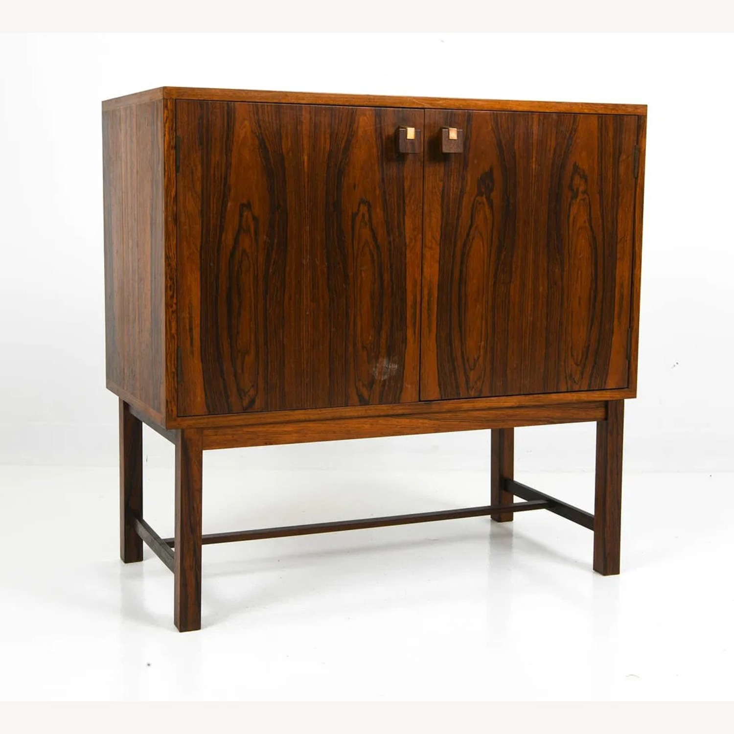 Vintage/Antique Finds Dark Brown Wood Nightstand - image-1