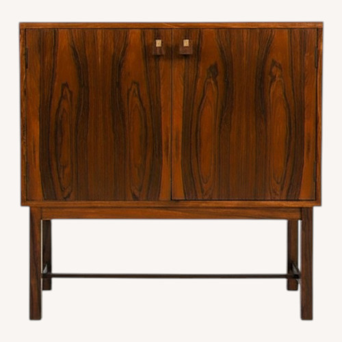 Used Vintage/Antique Finds Dark Brown Wood Nightstand for sale on AptDeco