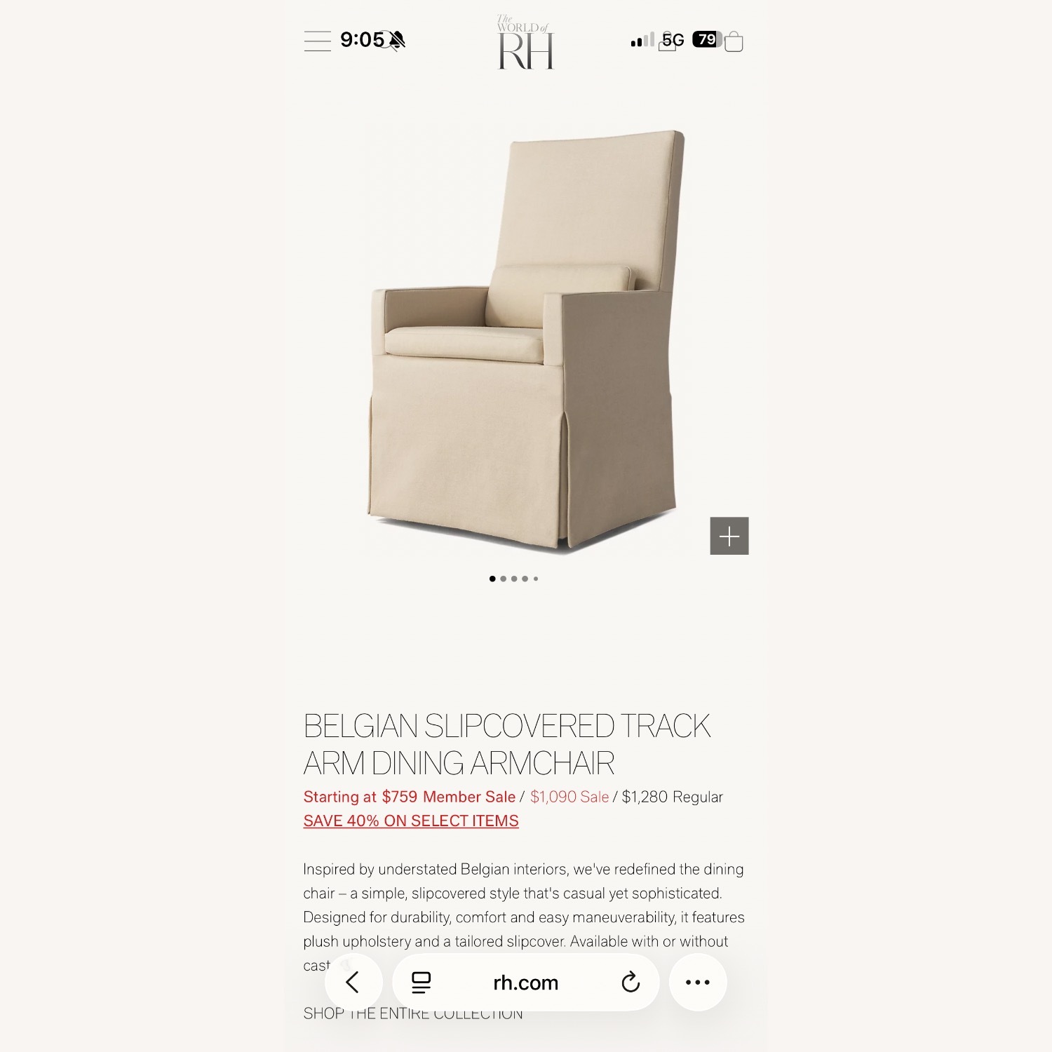 Restoration Hardware Light Gray Dining Sets - image-4