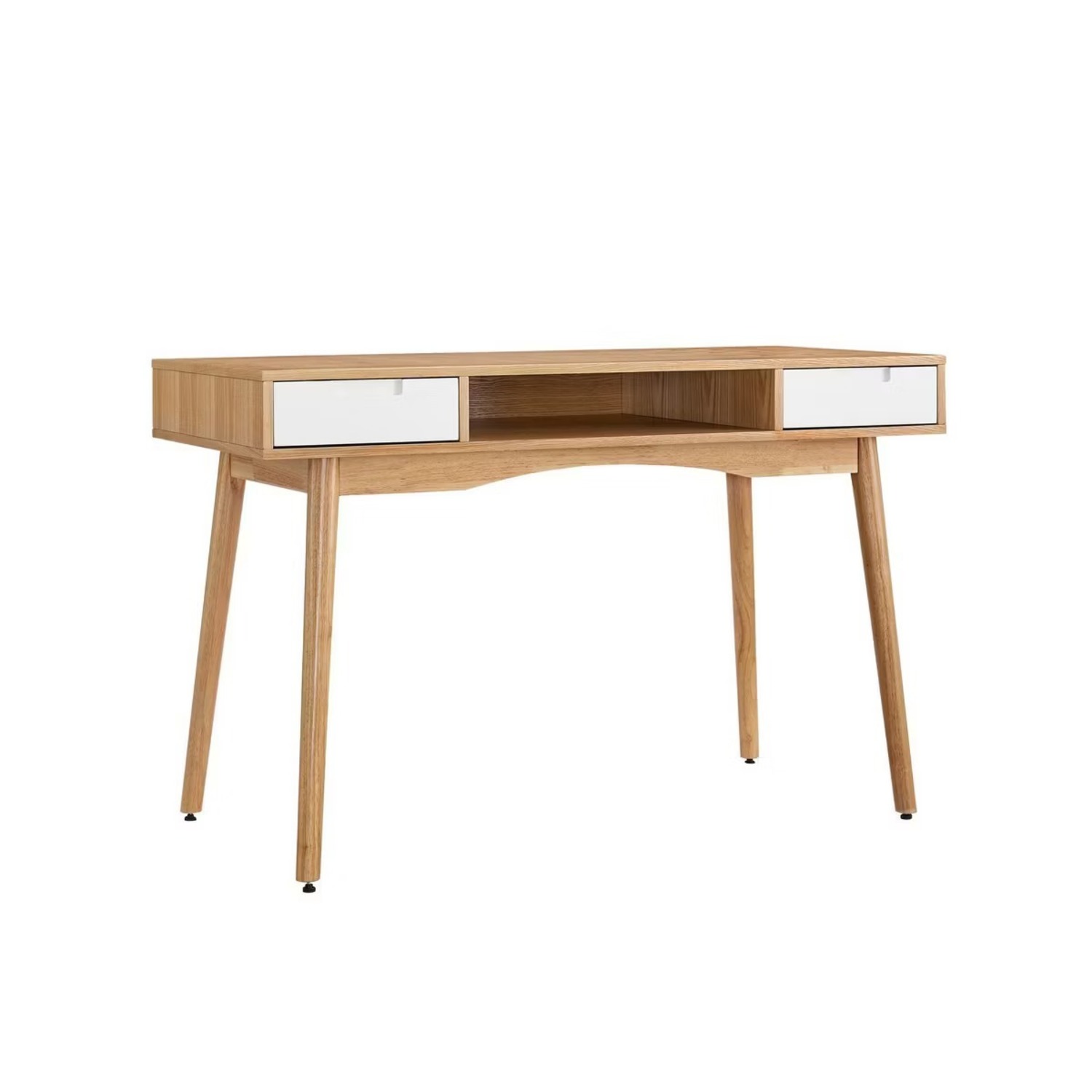 Perry Mid-Century Modern Desk Light Brown  - image-1