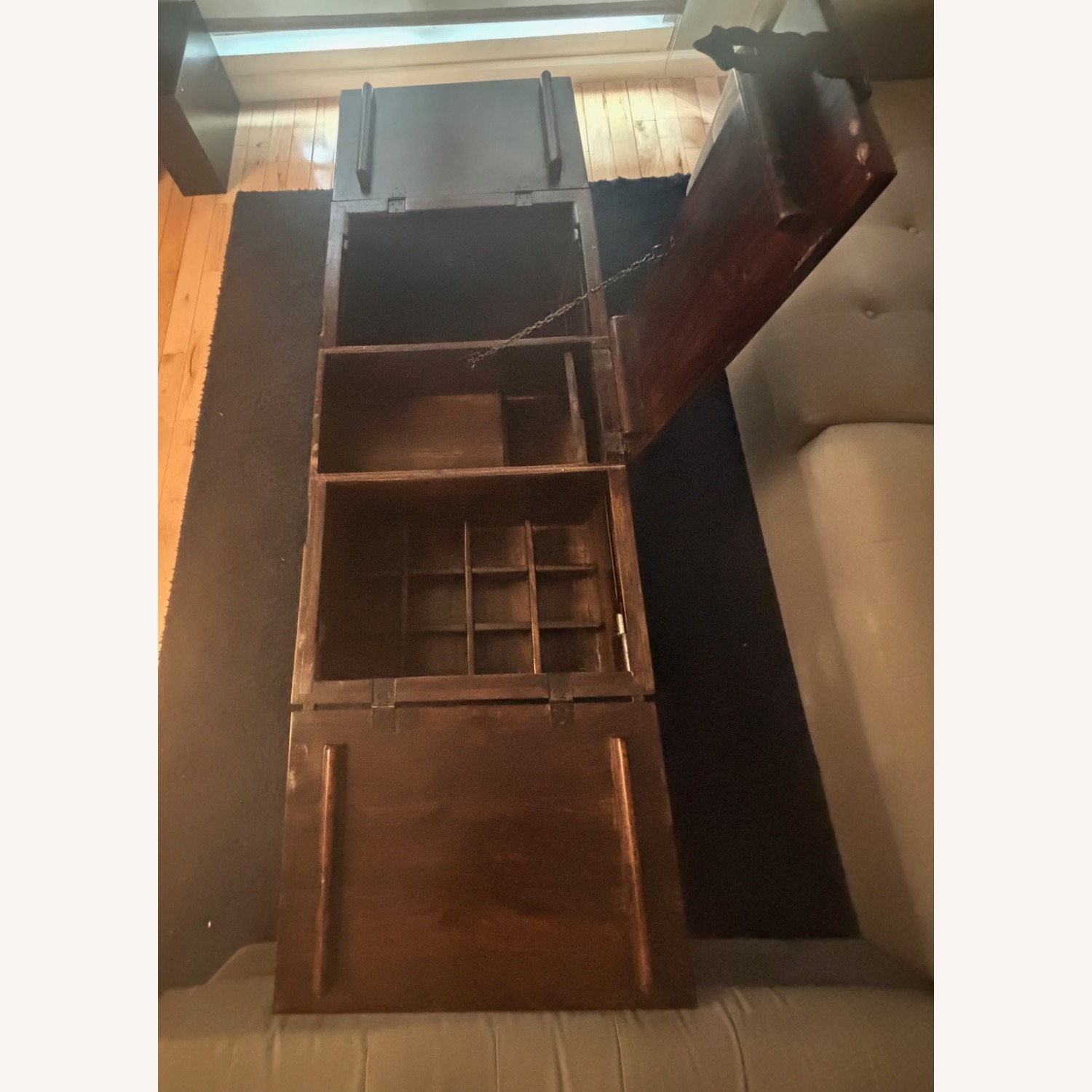 Crate & Barrel Taka Storage Trunk Coffee Table - image-2