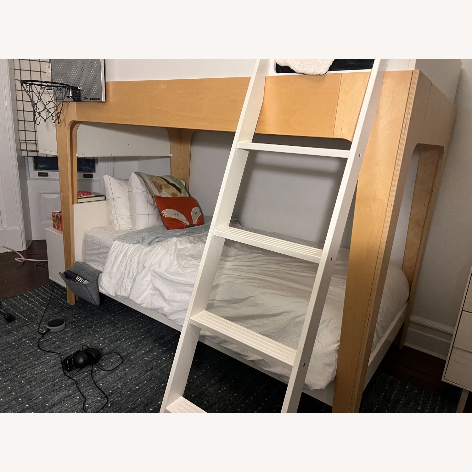 Oeuf Perch Bunk Bed W Ladder, Bookshelf - image-1