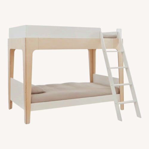 Used Oeuf Perch Bunk Bed W Ladder, Bookshelf for sale on AptDeco