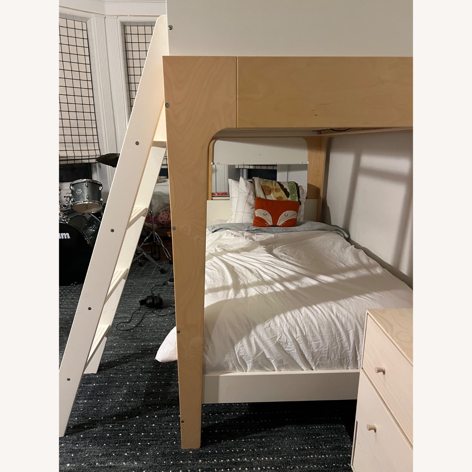 Oeuf Perch Bunk Bed W Ladder, Bookshelf - image-2