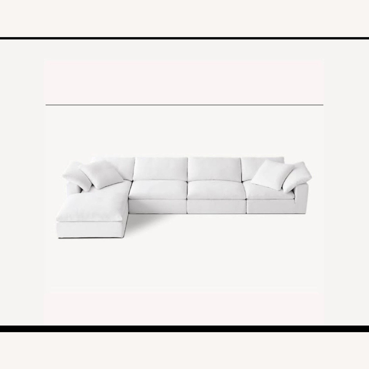 Restoration Hardware Cloud 5 Piece Sectional Sofa  - image-6