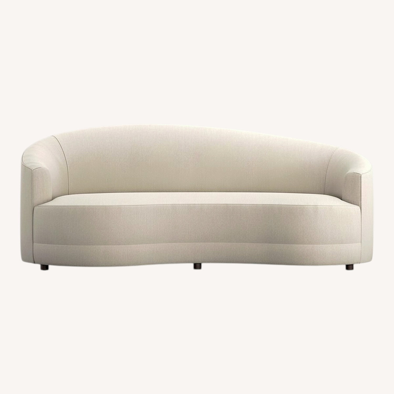 Crate & Barrel Infiniti 88" Curve Back Sofa + Ottoman - image-0