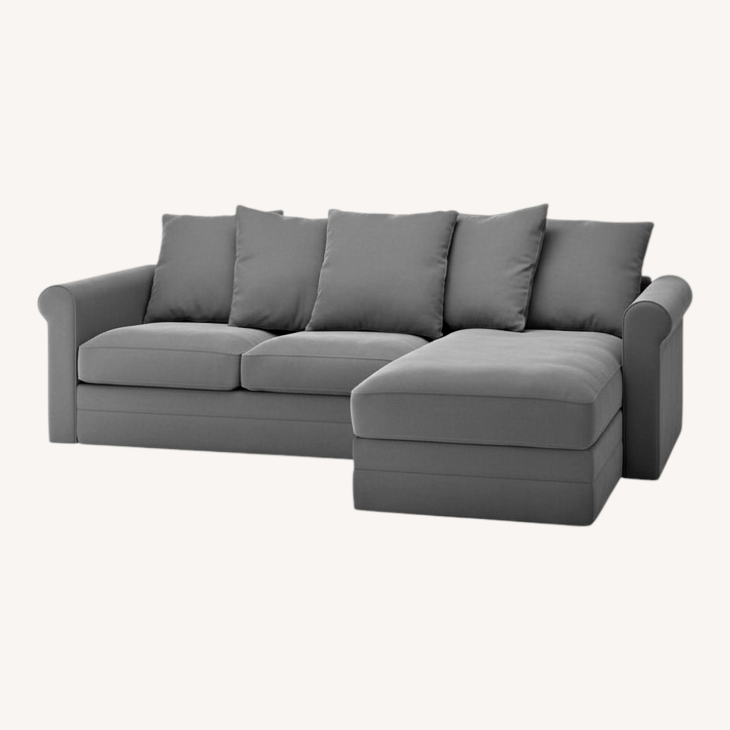 IKEA HARLANDA L Shape Storage Sofa & Ottoman - image-0