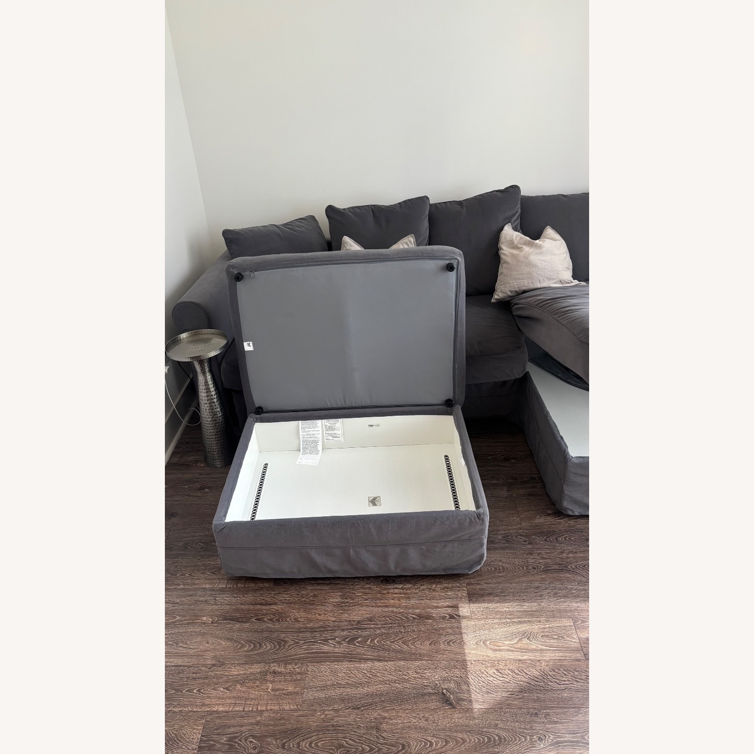 IKEA HARLANDA L Shape Storage Sofa & Ottoman - image-6