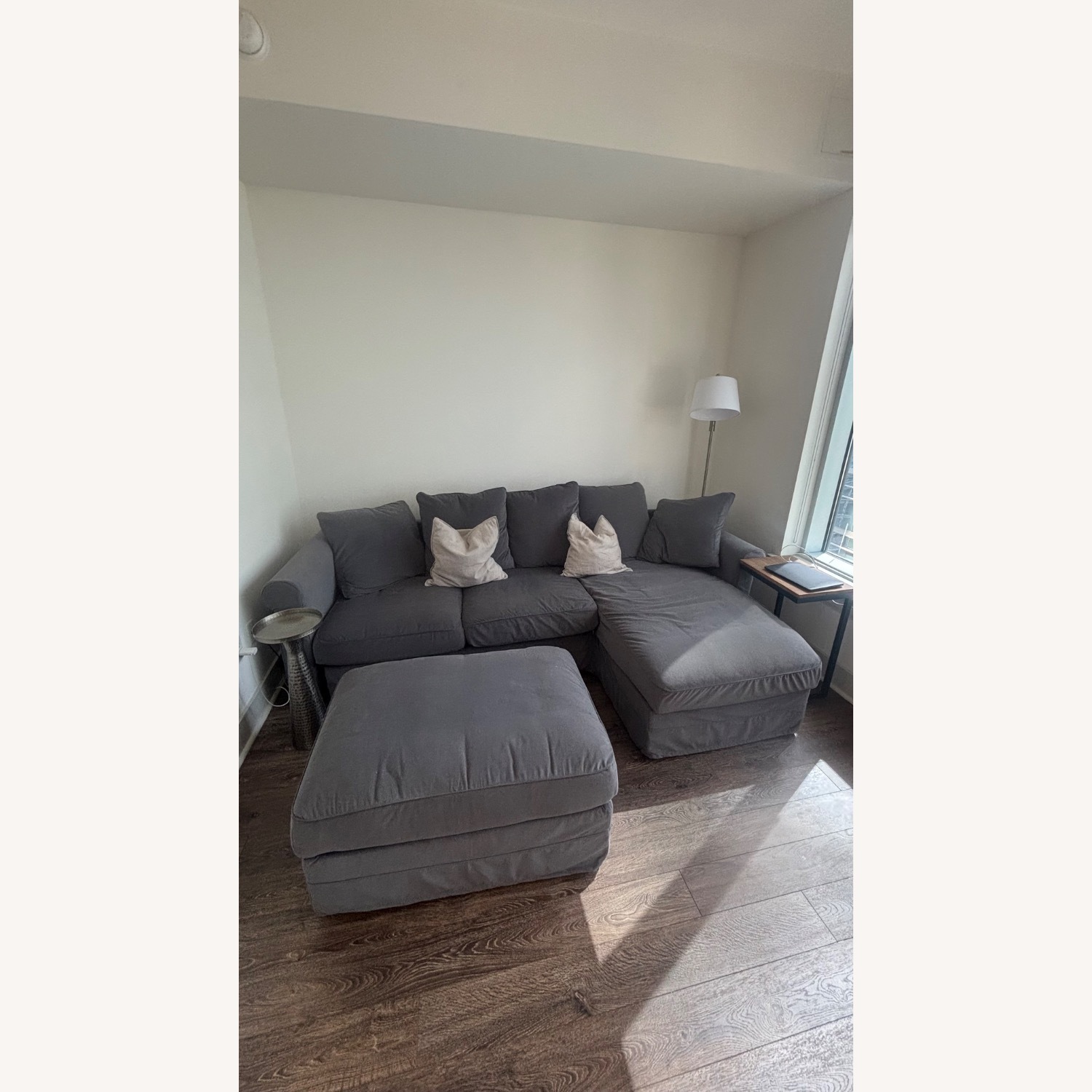 IKEA HARLANDA L Shape Storage Sofa & Ottoman - image-4