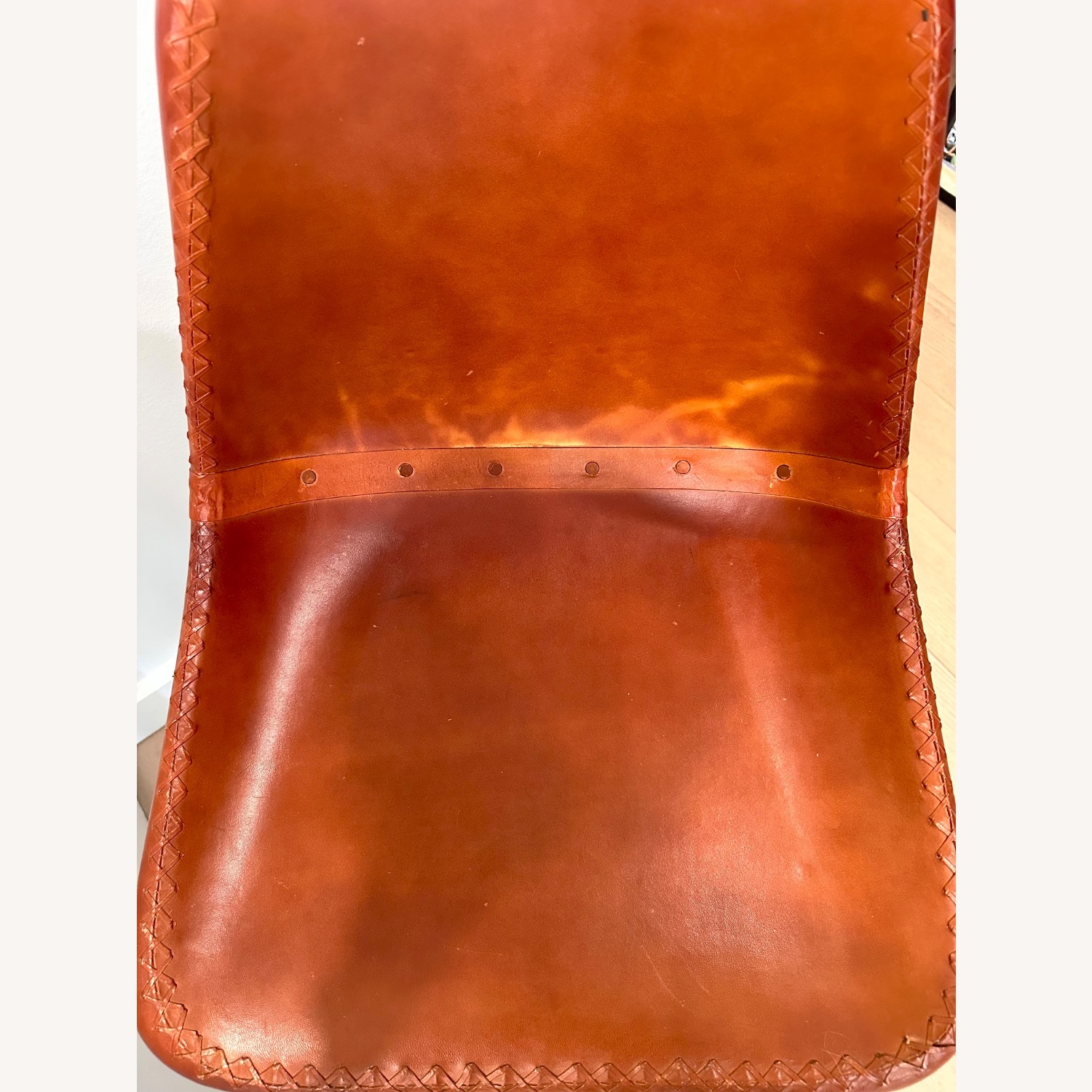 CB2 Roadhouse Dark Brown Leather Accent Chair - image-8