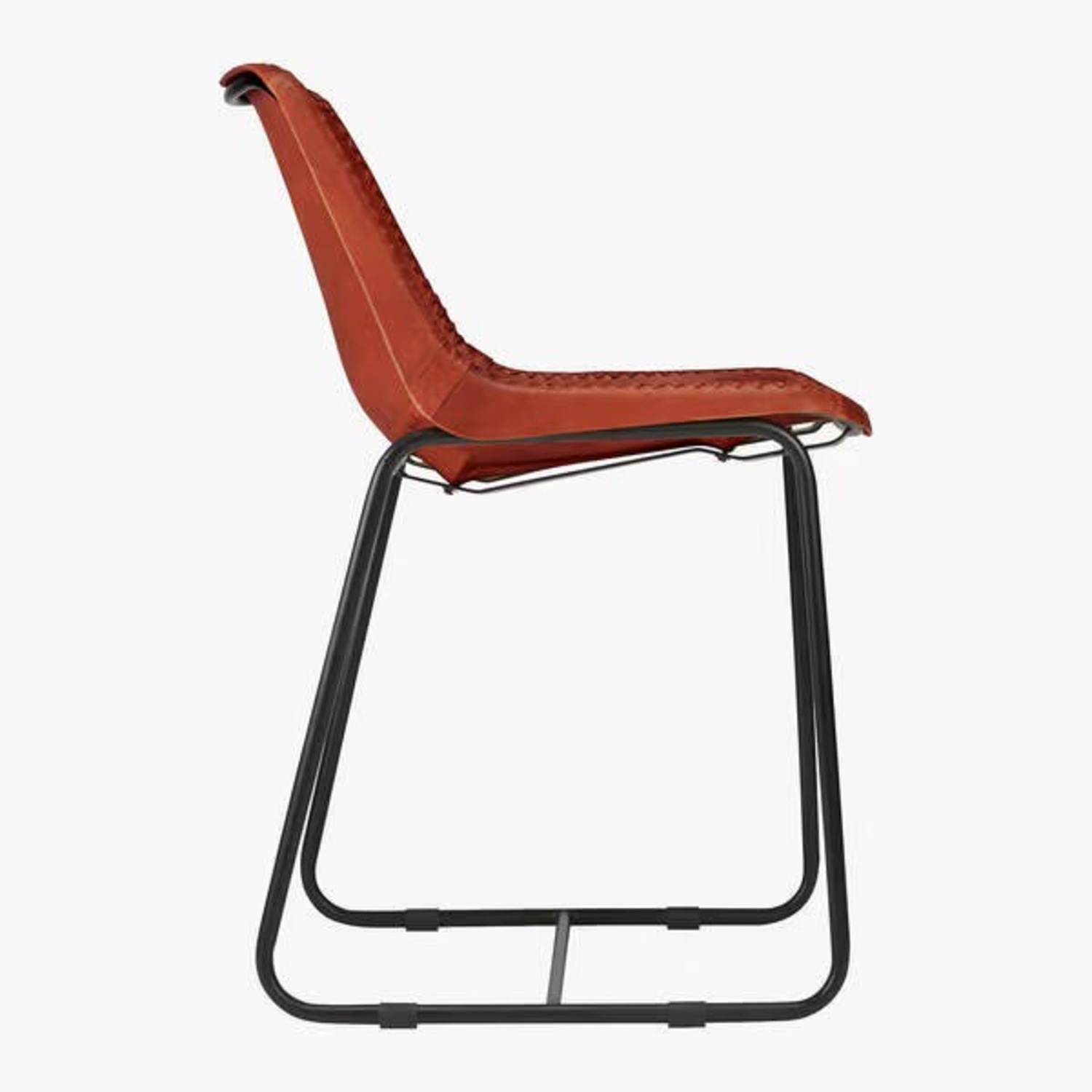 CB2 Roadhouse Dark Brown Leather Accent Chair - image-2