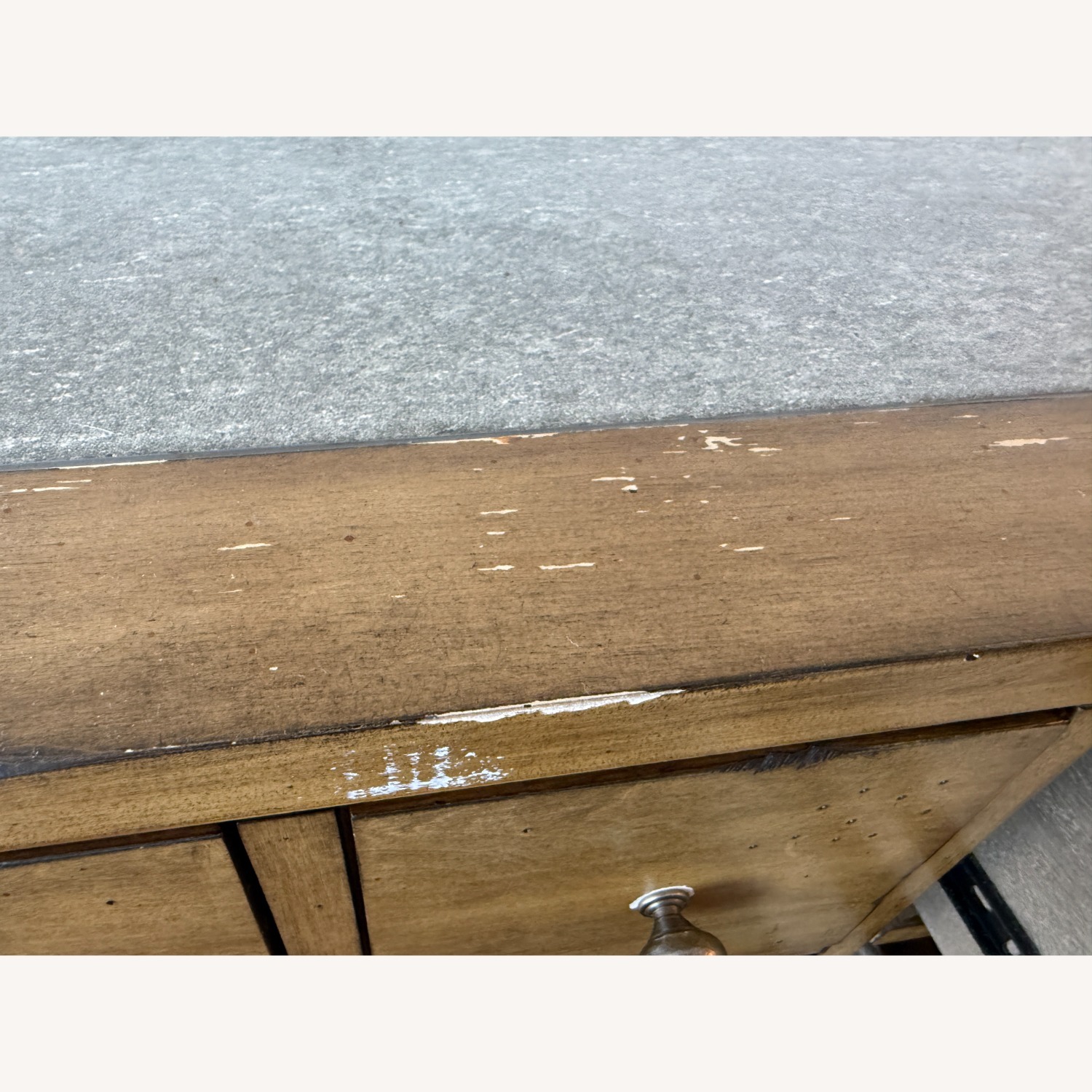 Reclaimed Wood Sideboard w Stone Top - image-3