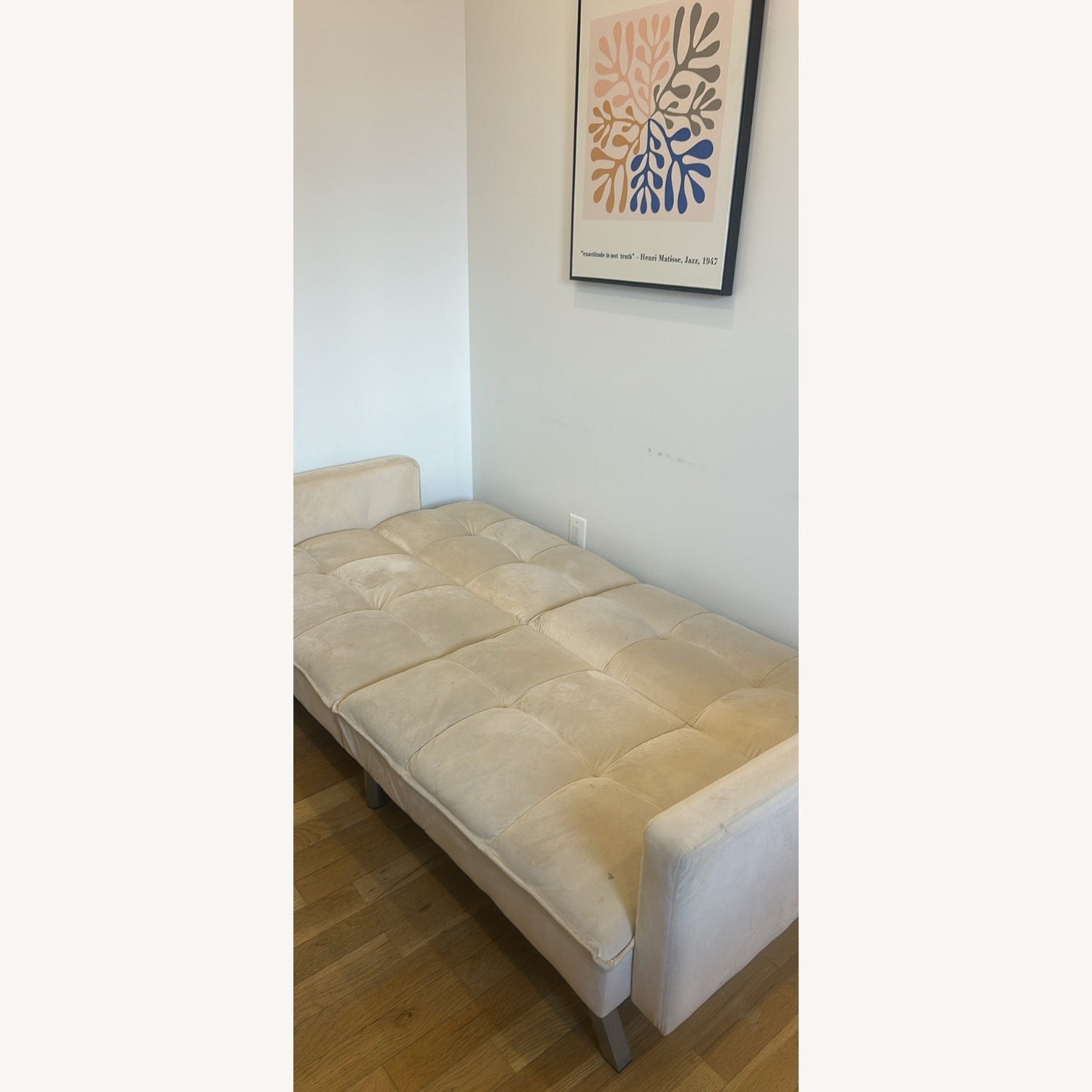 Wayfair Oren Ellis Gold Velvet Sleeper Sofa - image-4