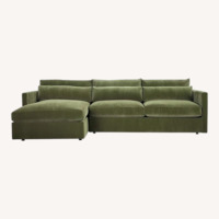 Bloomingdale's Brea Green Fabric 3+ Piece Sectional