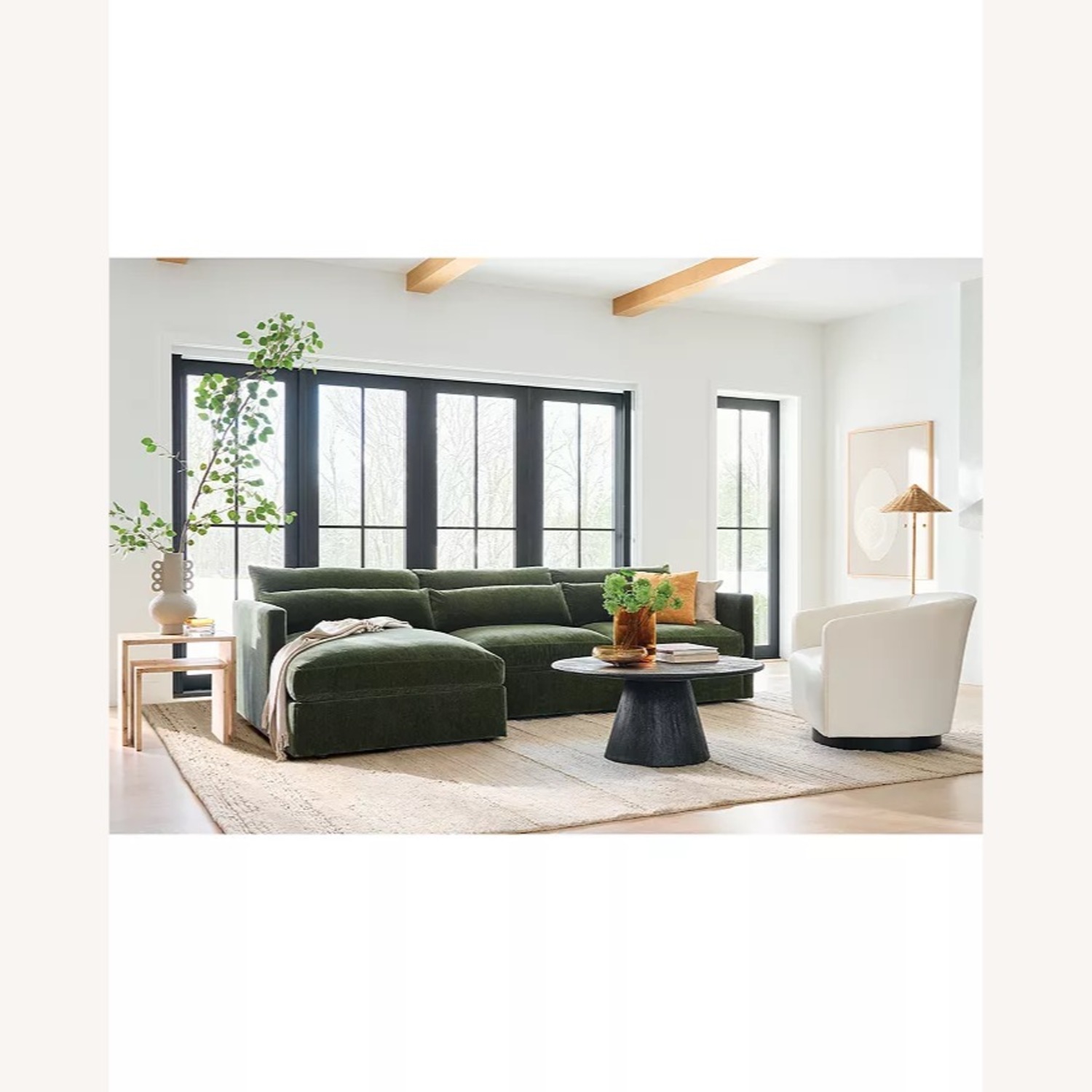 Bloomingdale's Brea Green Fabric 3+ Piece Sectional - image-2