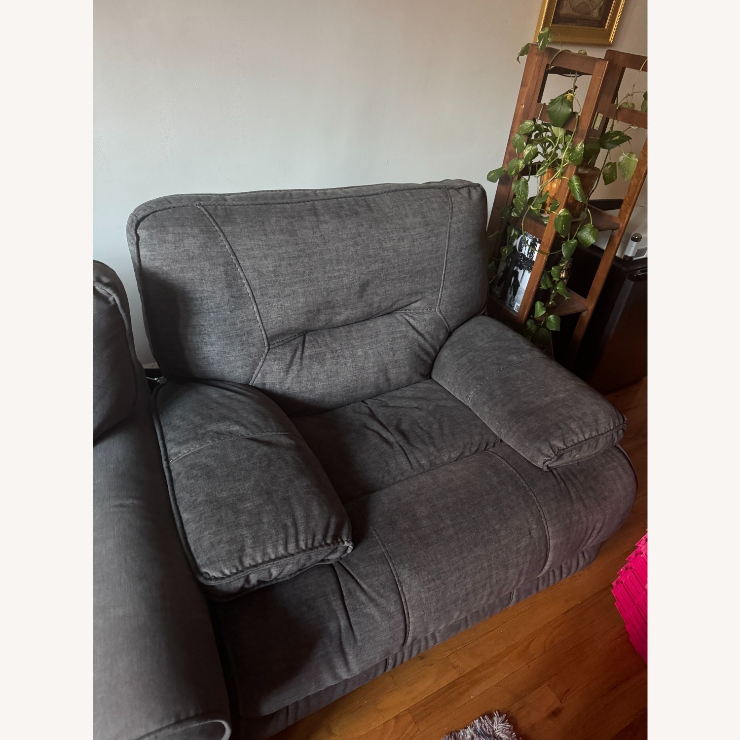 Bob's Discount Furniture Dark Gray Recliner - image-1