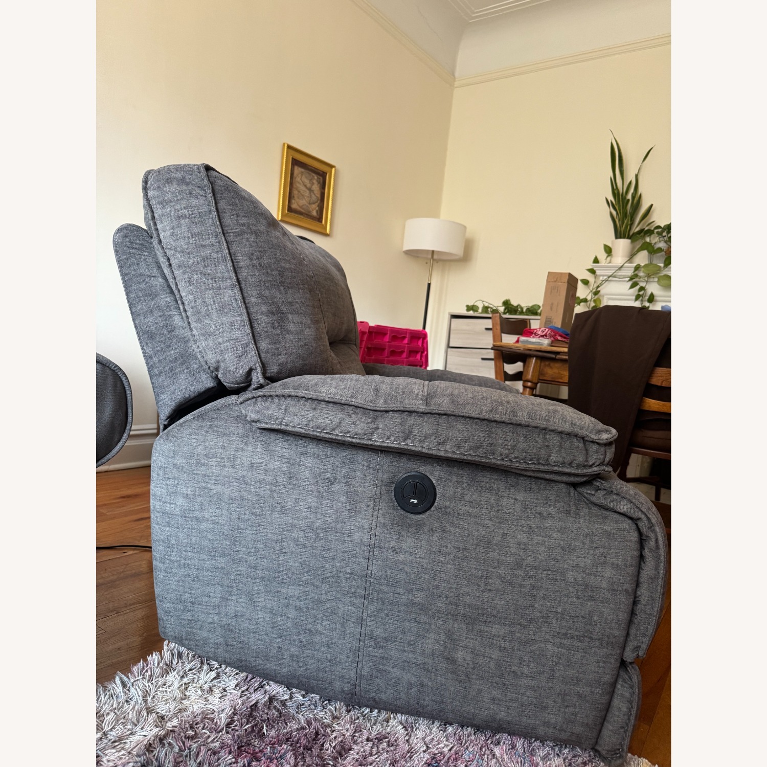 Bob's Discount Furniture Dark Gray Recliner - image-2
