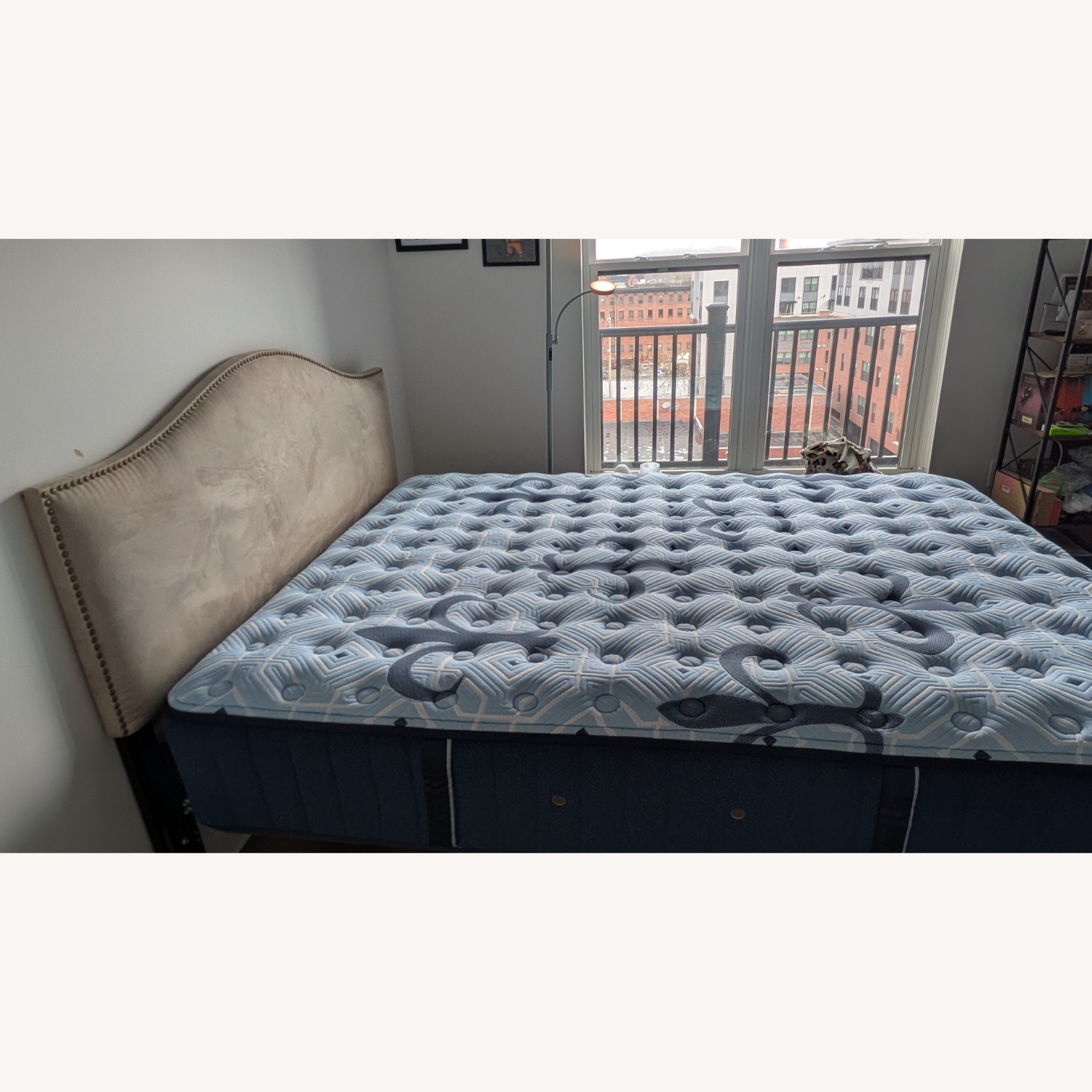 Sterns and Foster Queen Bed Frame and Headboard - image-3