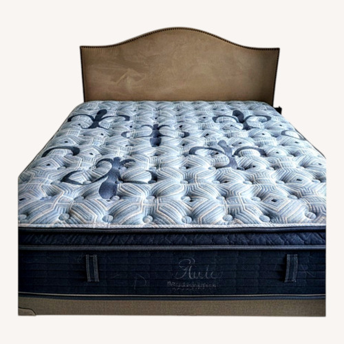 Used Sterns and Foster Queen Bed Frame and Headboard for sale on AptDeco