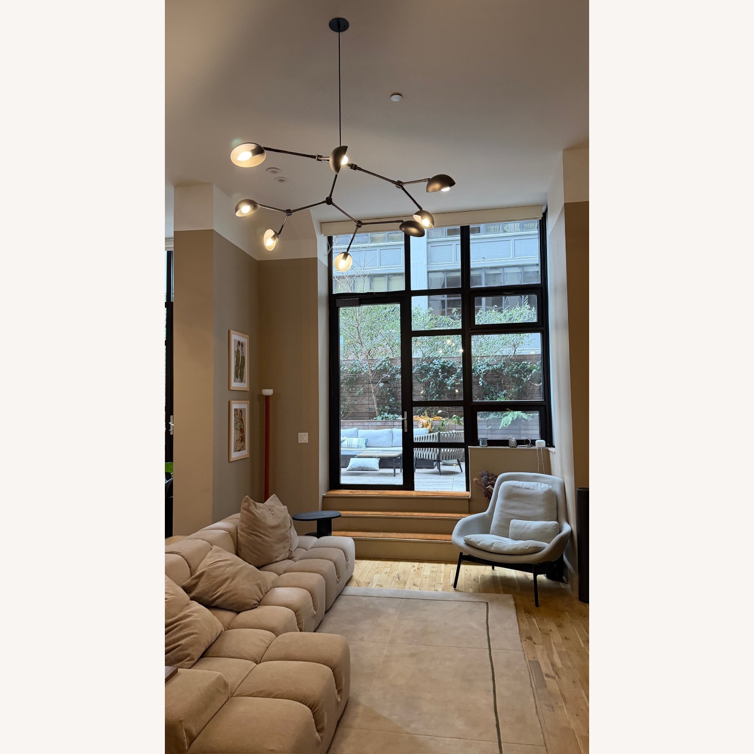 Drop Black Metal Ceiling Chandelier - image-1