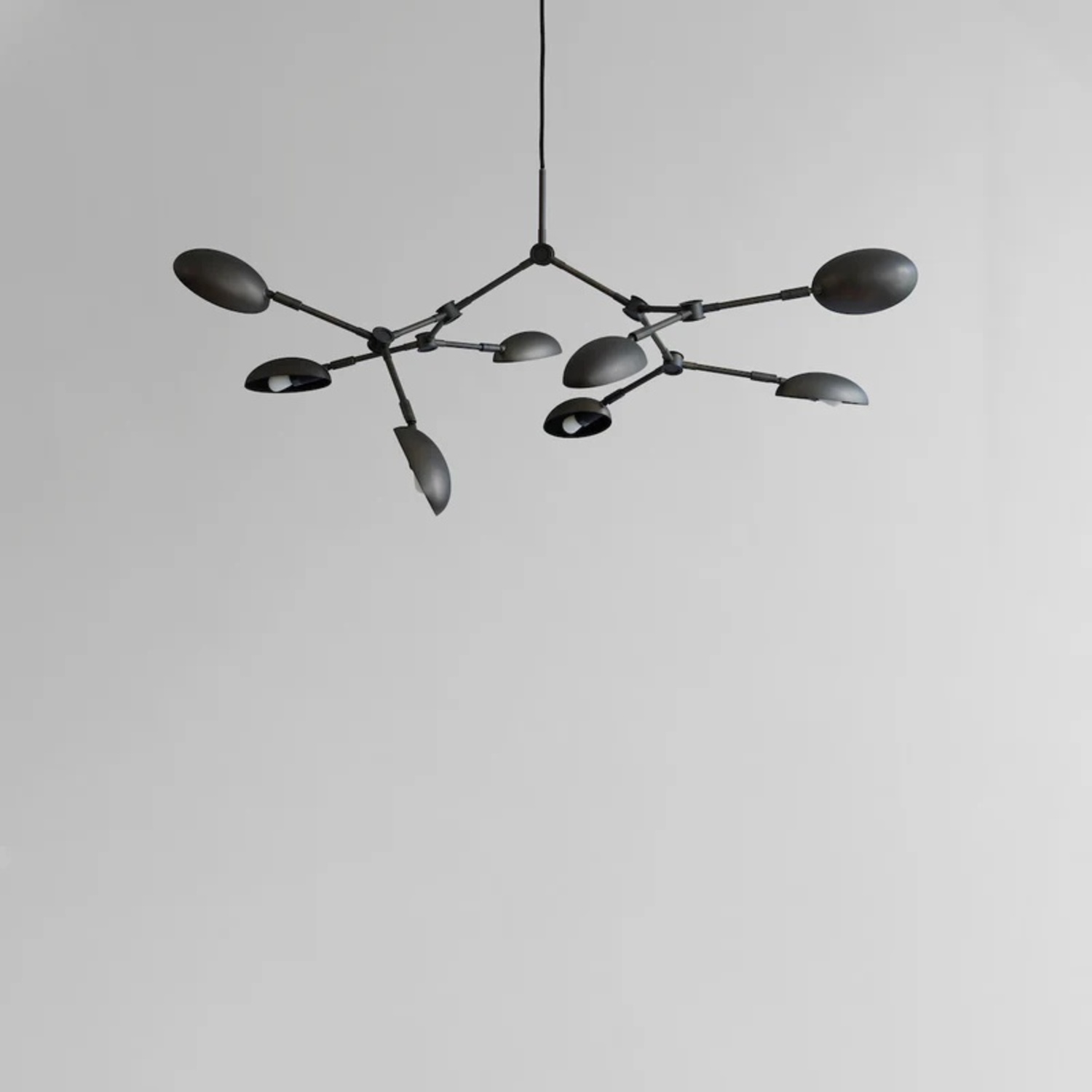 Drop Black Metal Ceiling Chandelier - image-4
