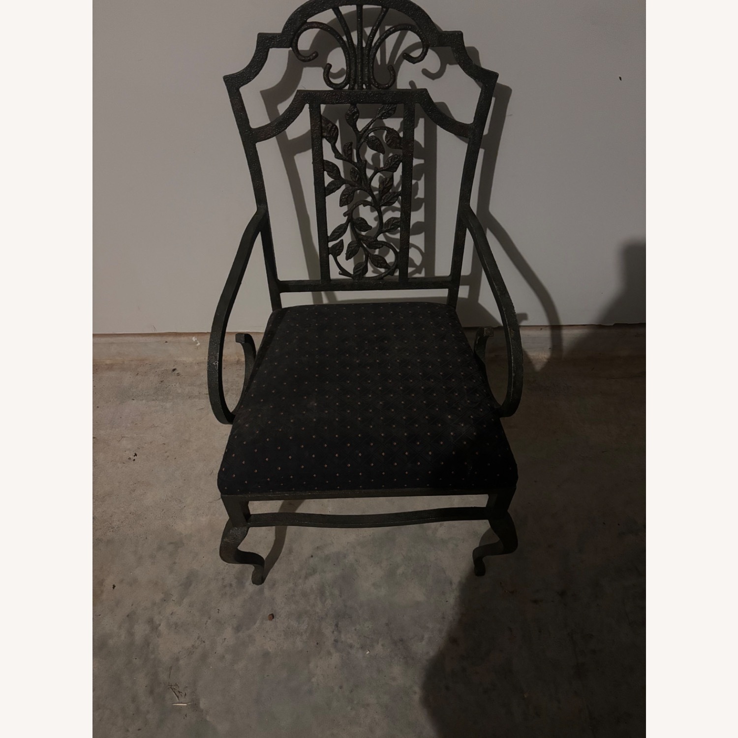 Glass Iron Dining Room Table  Sits Four - image-4