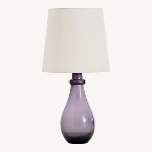 Used Arteriors Home Tanner Kenzie Purple Glass Table Lamps for sale on AptDeco