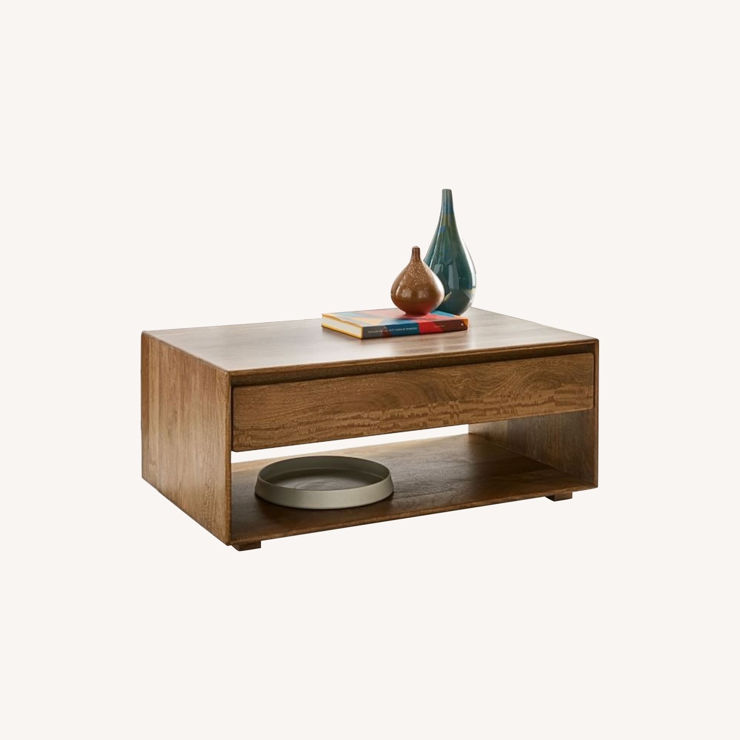 West Elm Anton Solid Wood Storage Coffee Table - image-4