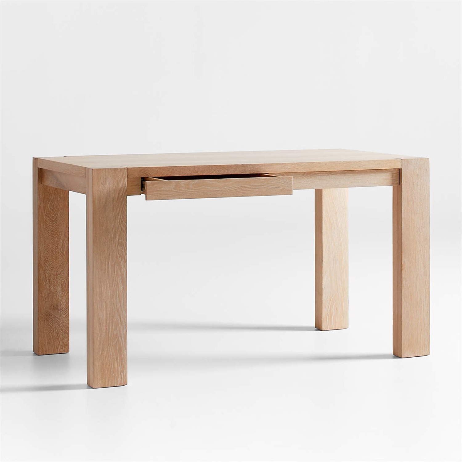 Terra Natural White Oak Wood Desk - image-5