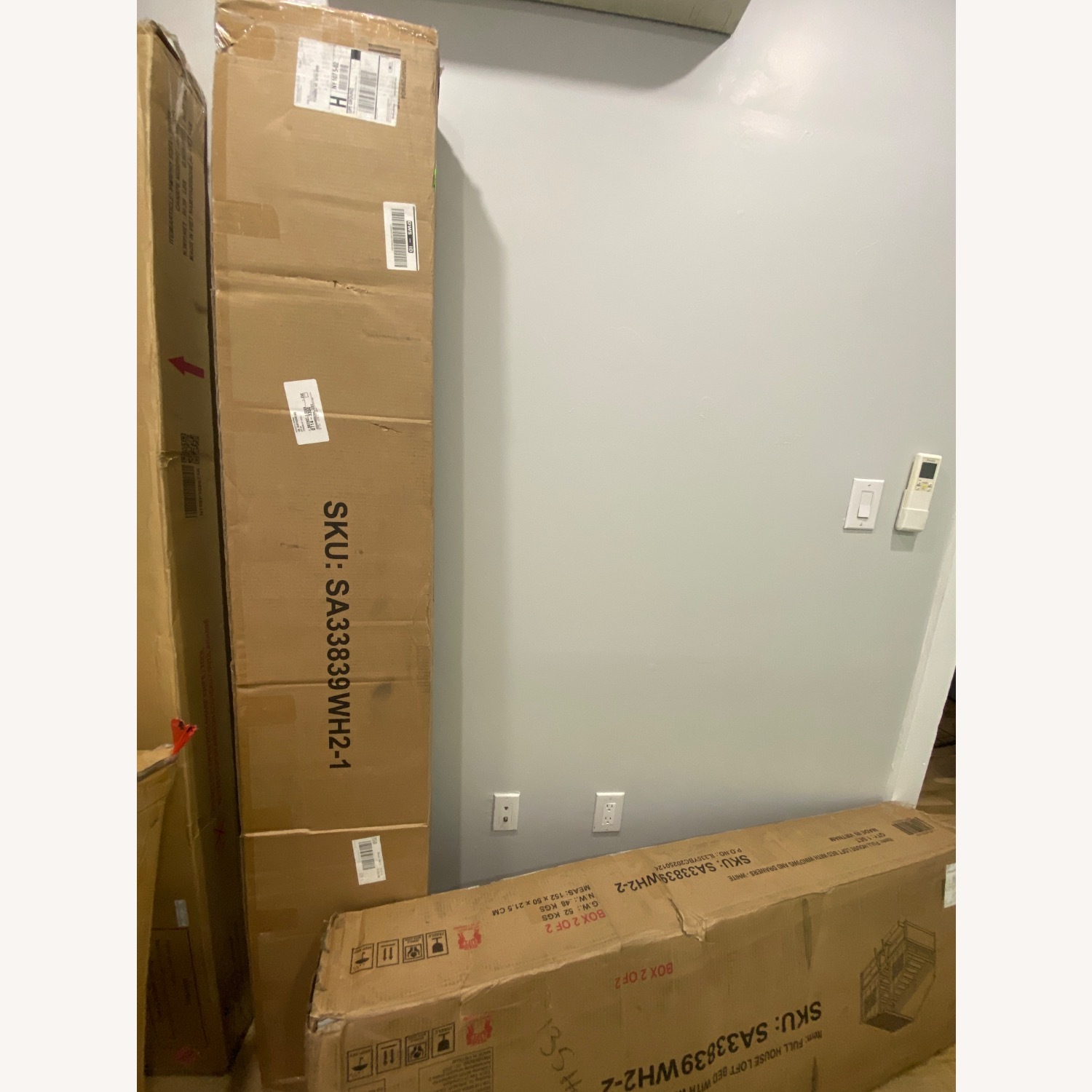 White Wood Bunk Bed - image-3